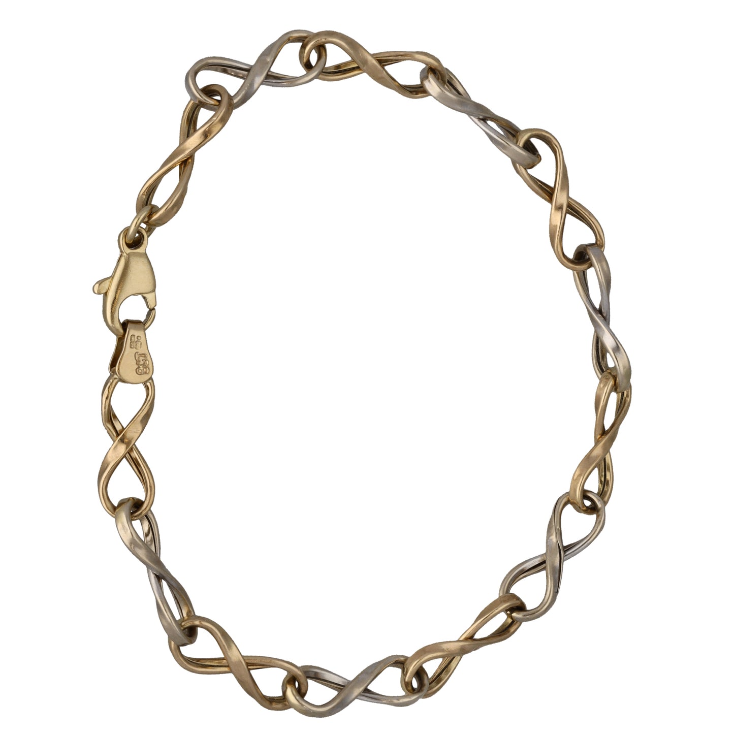 9ct Bi-Colour Gold Fancy Bracelet