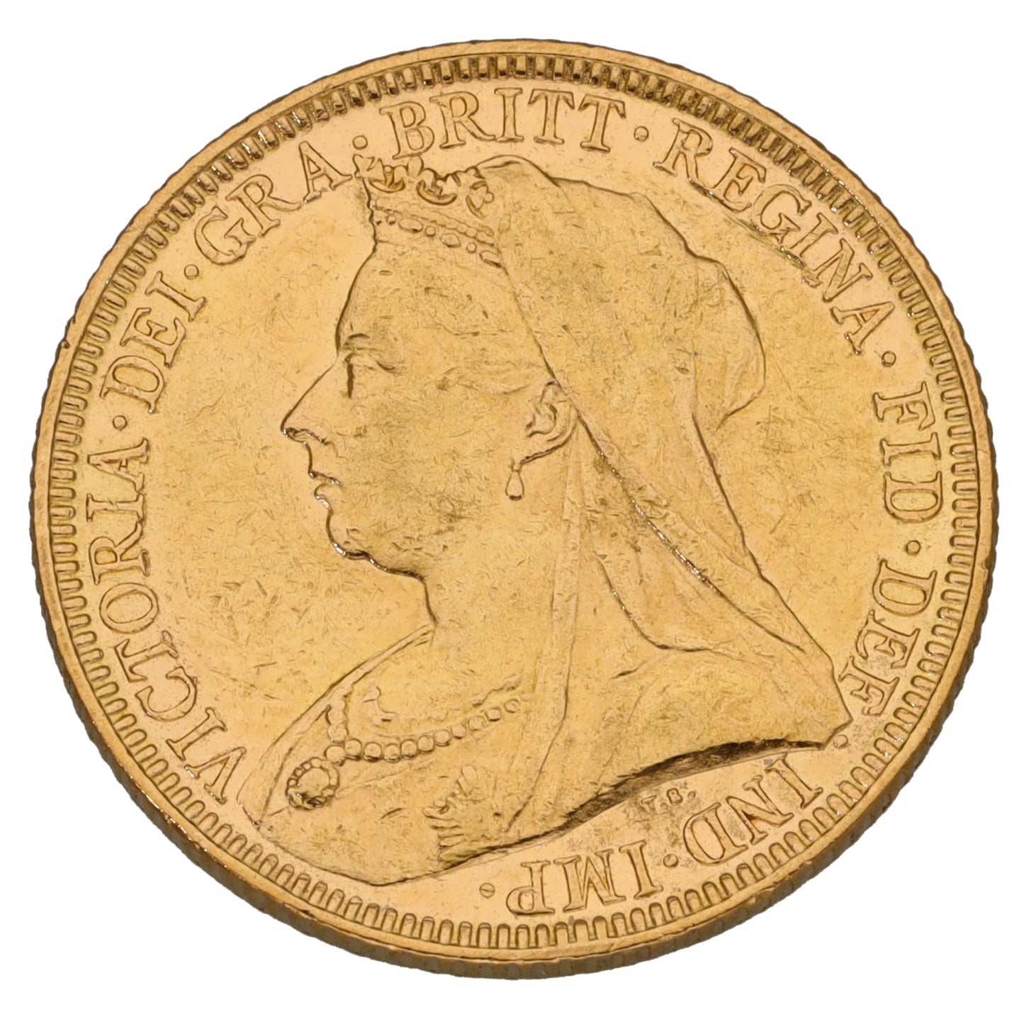 22ct Gold Queen Victoria Full Sovereign Coin 1893