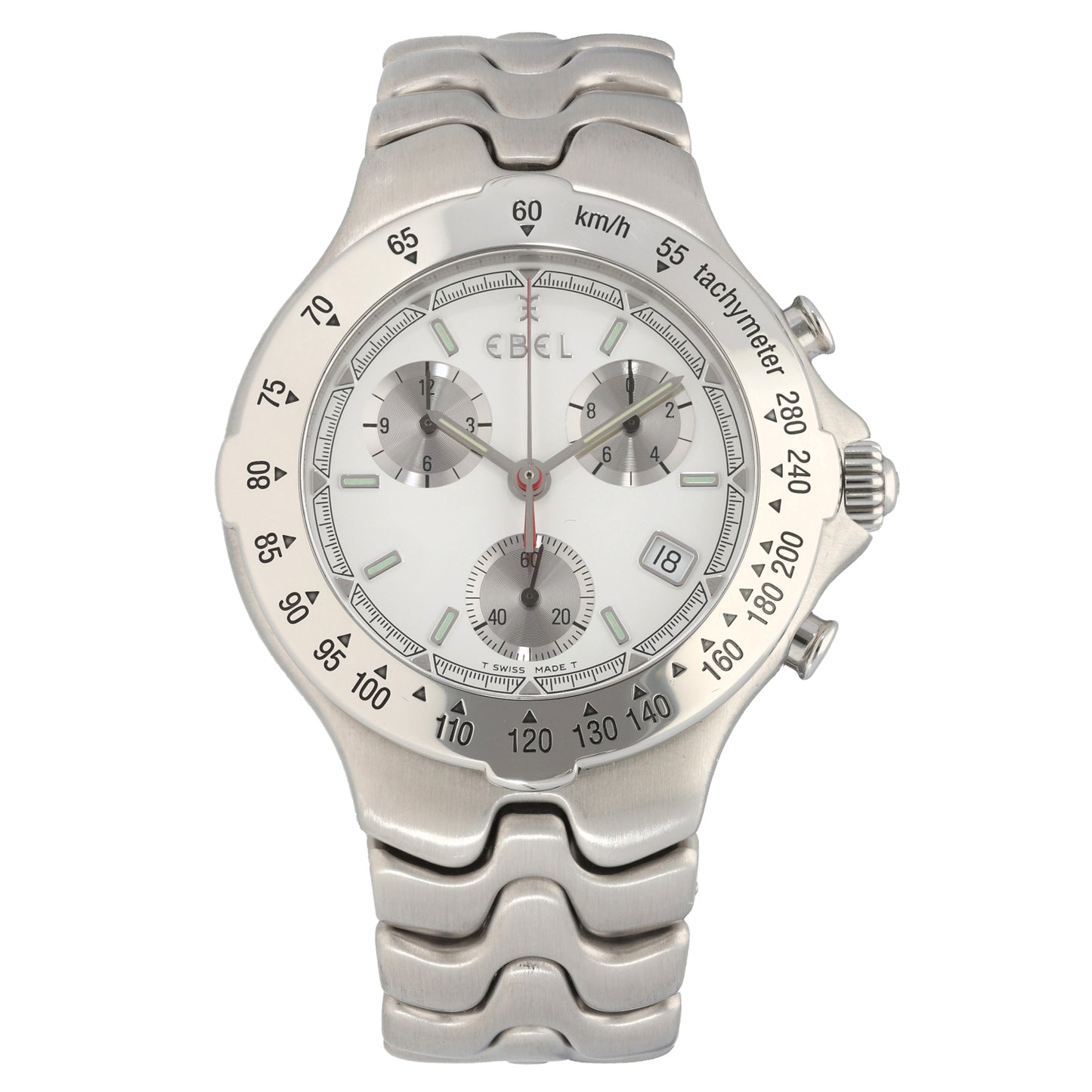 Ebel Sportwave 9251641 40mm Stainless Steel Watch