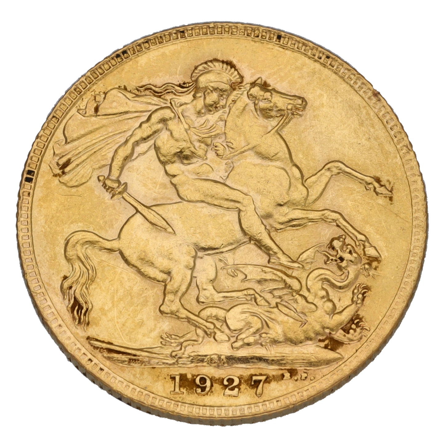 22ct Gold King George V Full Sovereign Coin 1927