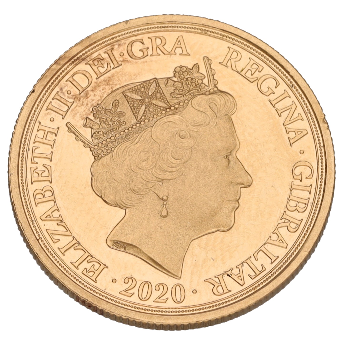 22ct Gold Queen Elizabeth II Full Sovereign Coin 2020