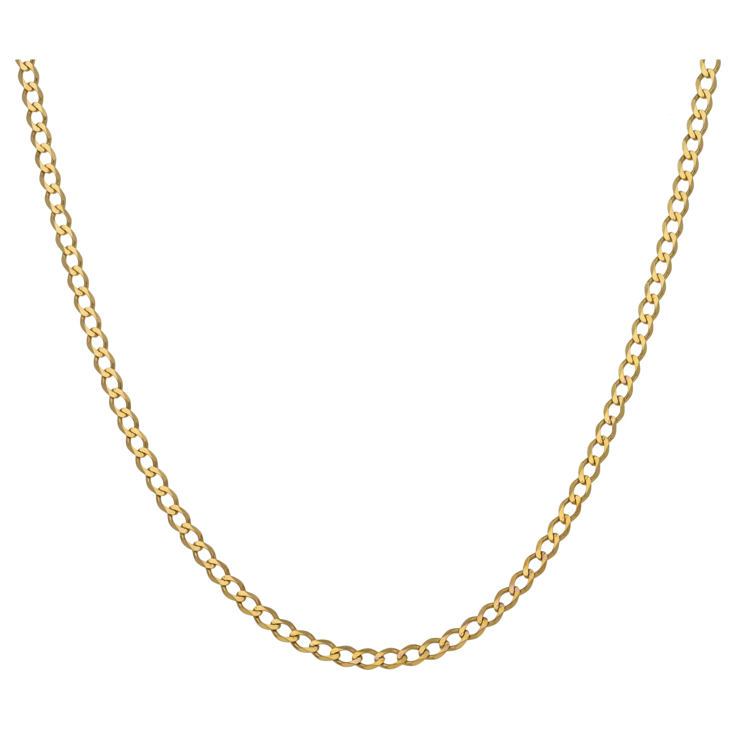 9ct Gold Curb Chain 16"