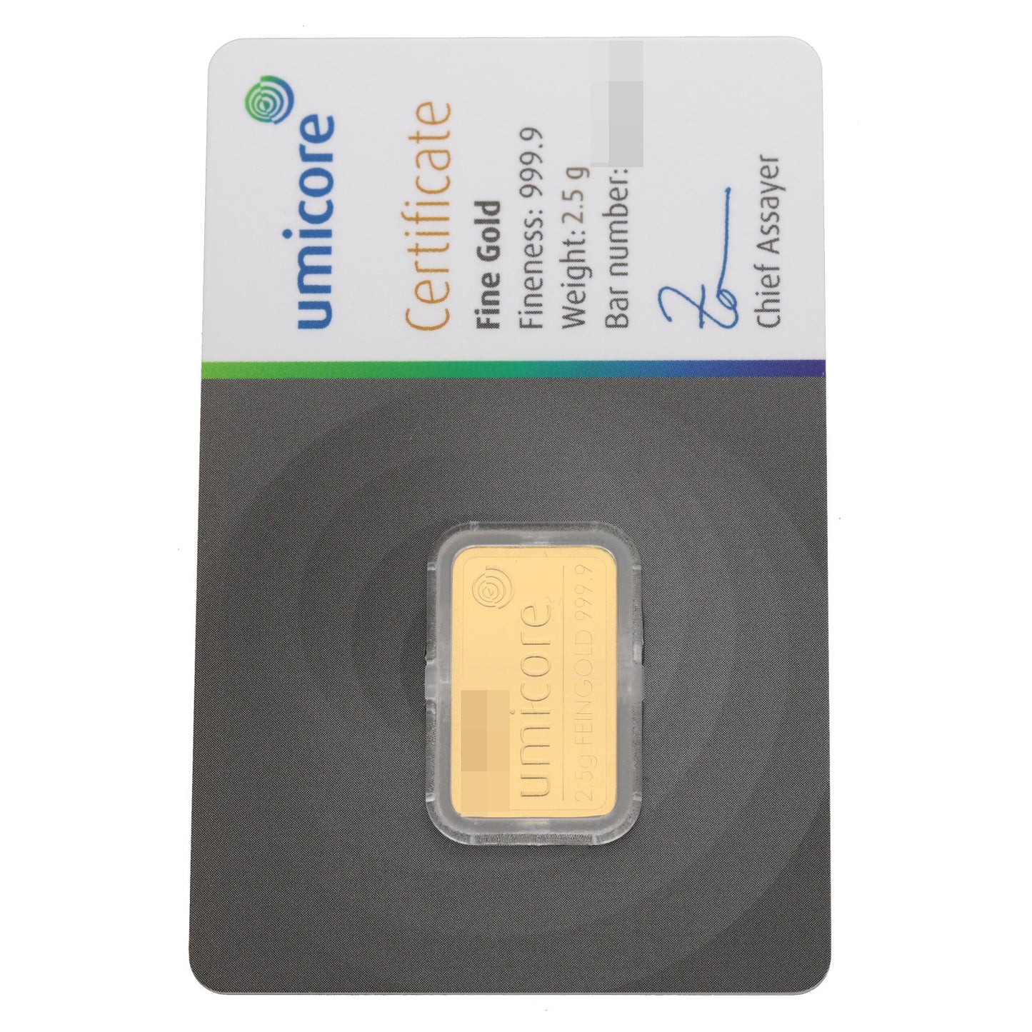 24ct 2.5g Gold Bar
