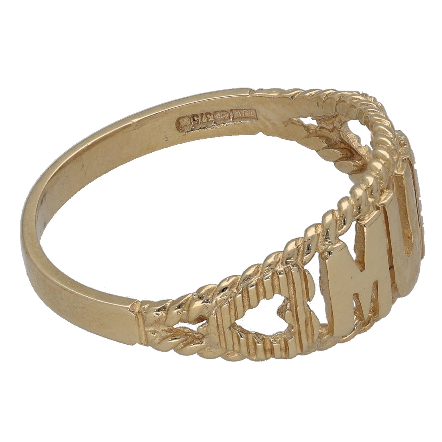 9ct Gold Mum/Mother Ring Size P