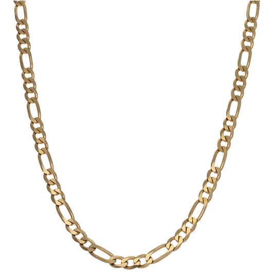 9ct Gold Figaro Chain 20"