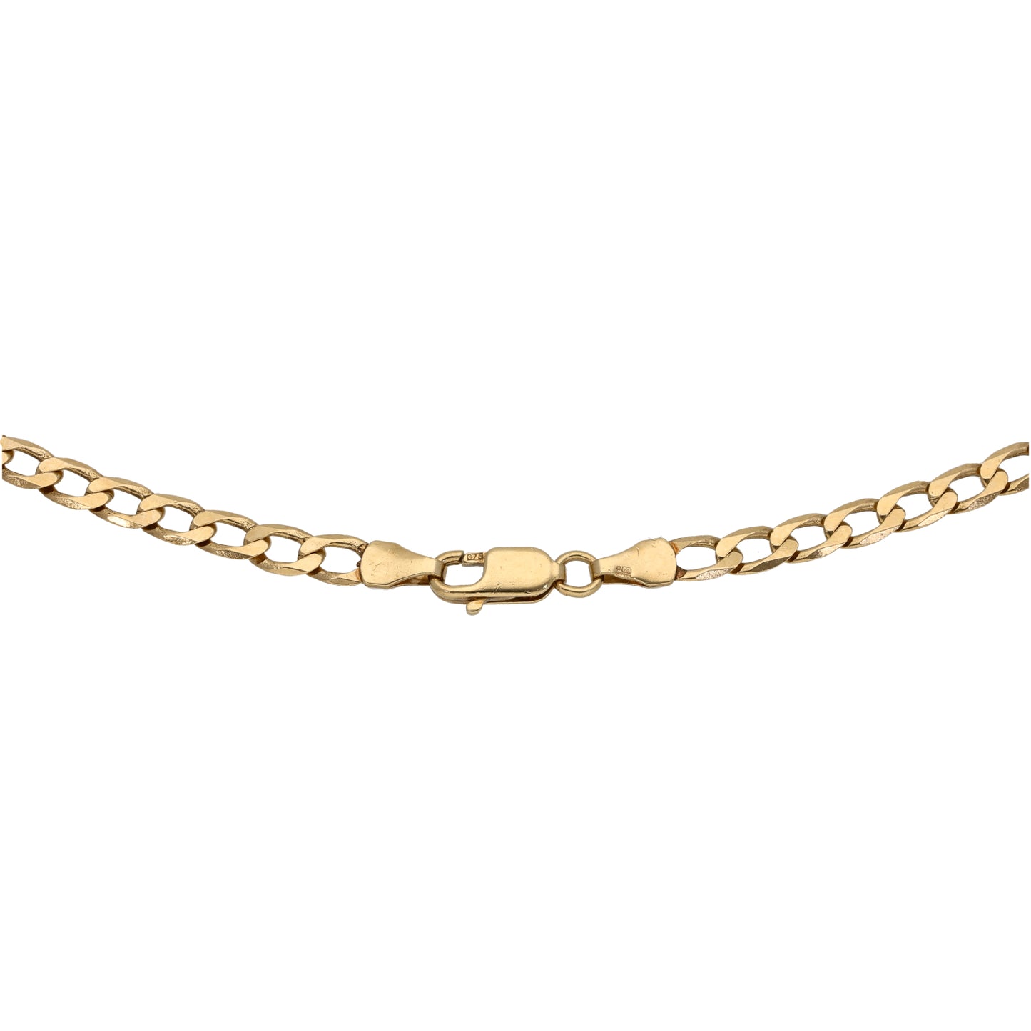 9ct Gold Curb Chain 16"