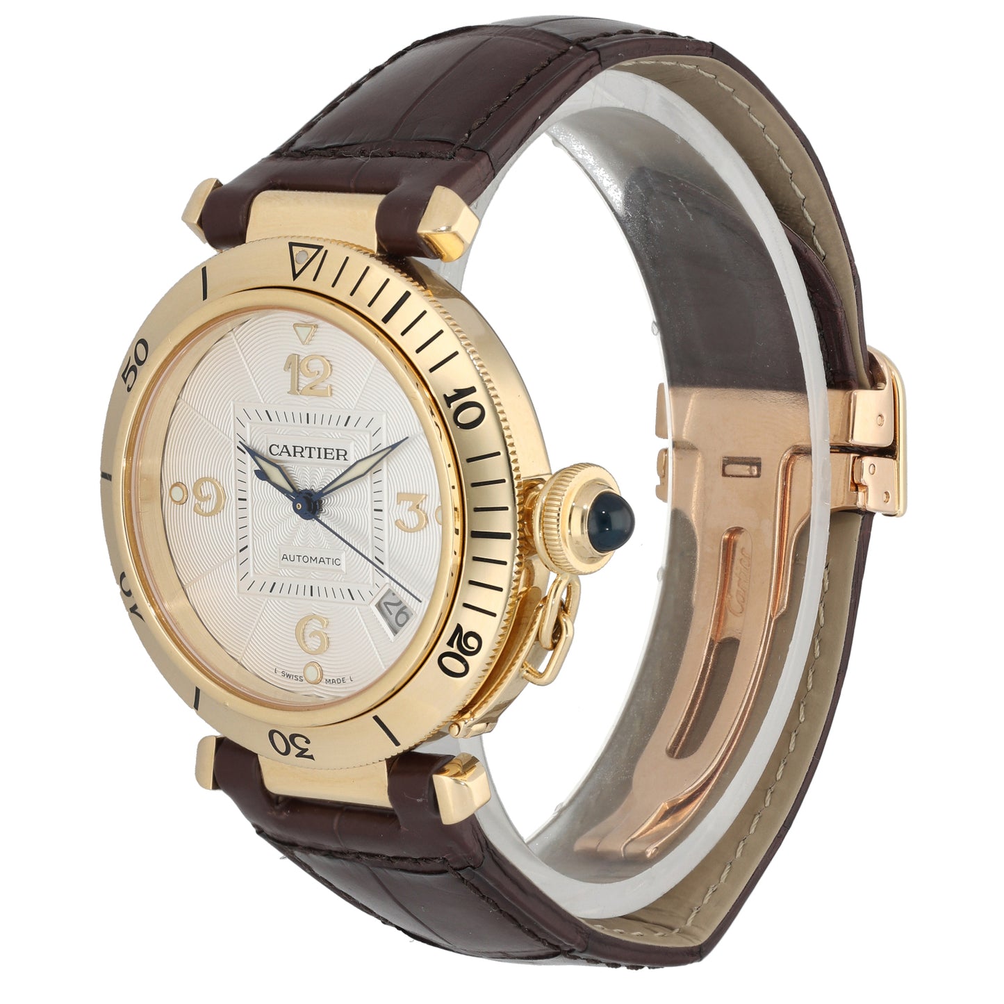 Cartier Pasha 2392 38mm Gold Watch