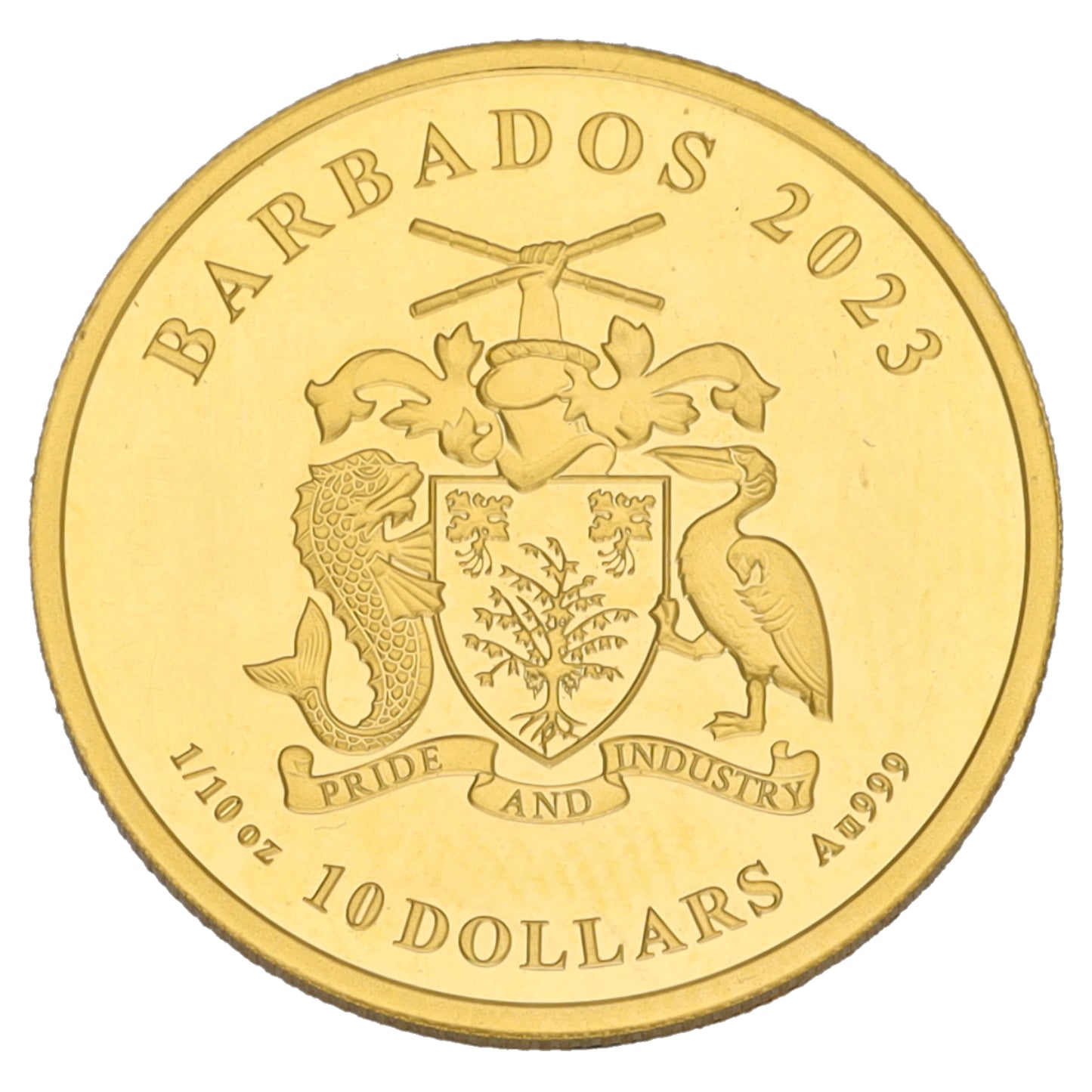 24ct Gold Barbados Disney Mickey And Friends 1/10 OZ Coin 2023