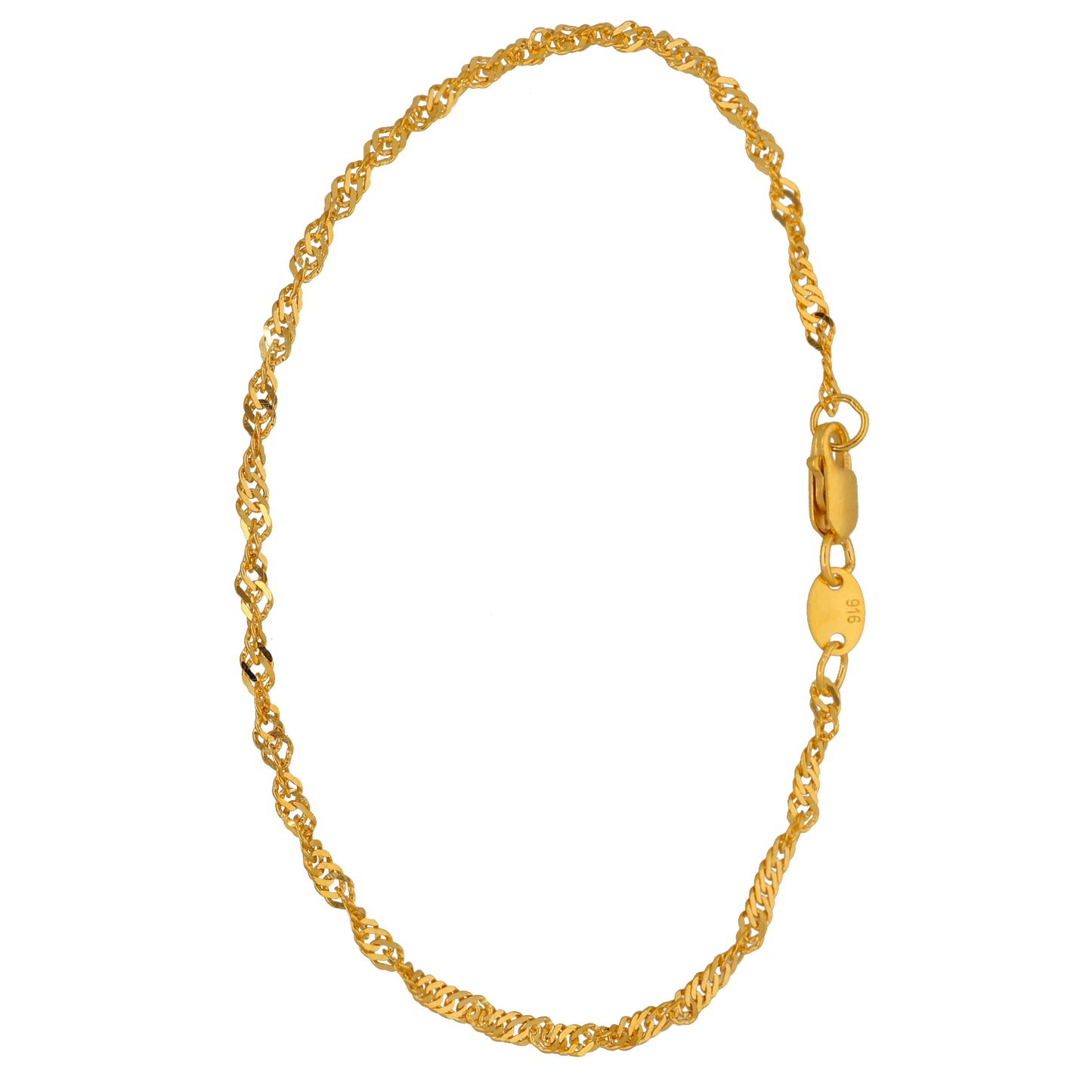 New 22ct Gold Ripple Bracelet