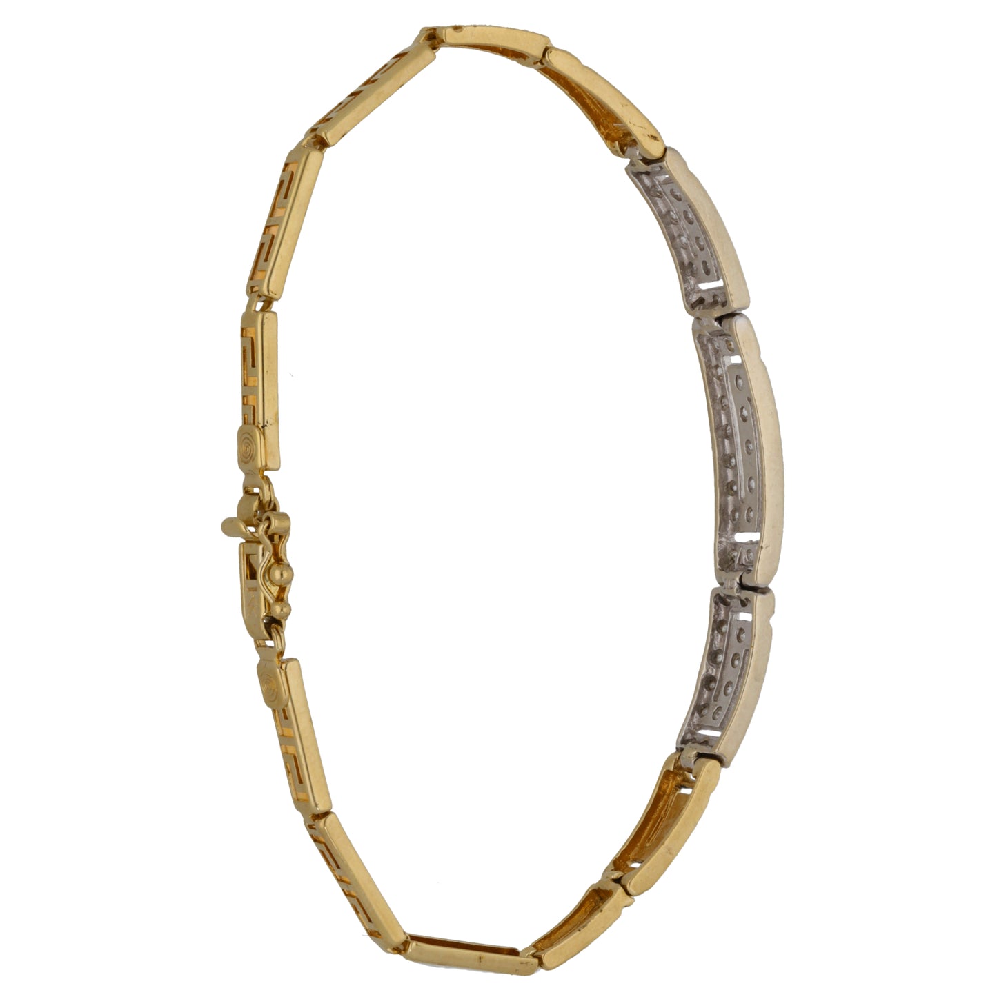 14ct Gold Cubic Zirconia Alternative Bracelet
