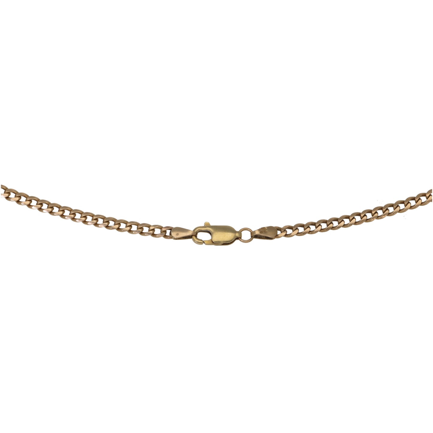 9ct Gold Curb Chain 21"
