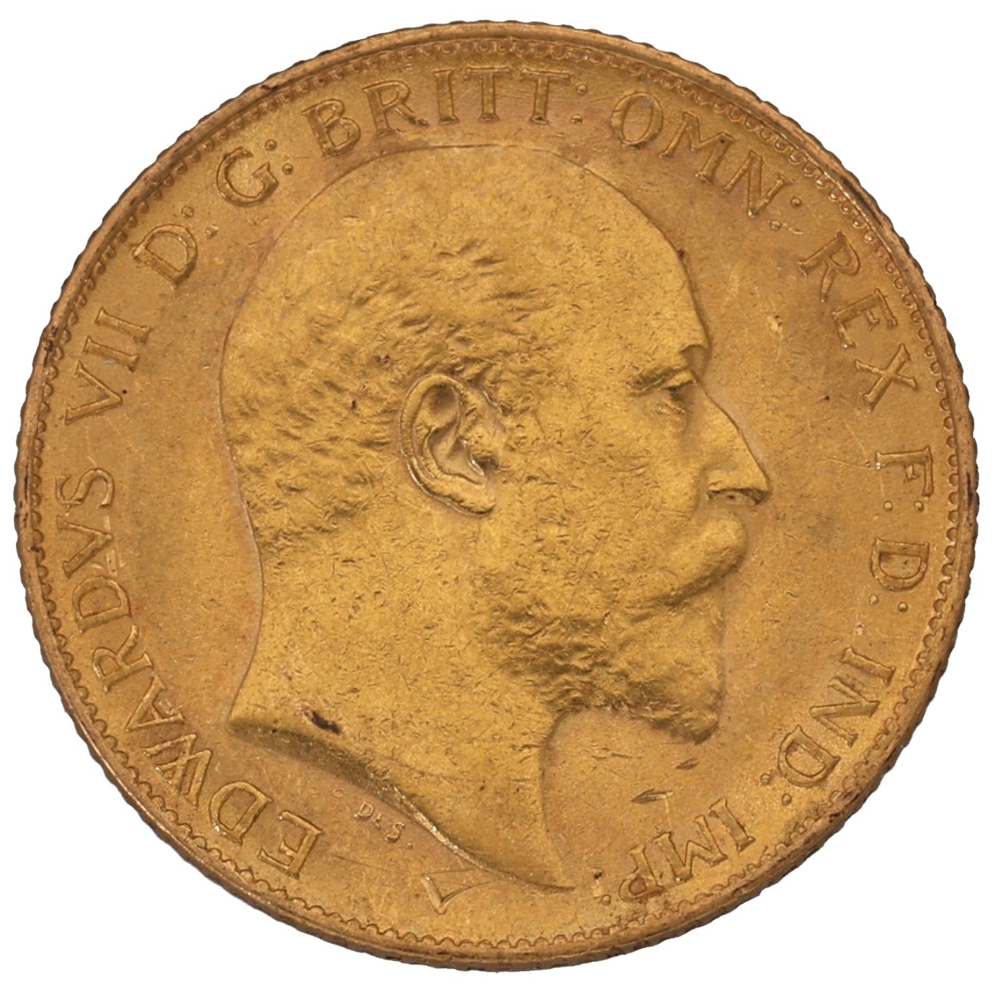 22ct Gold King Edward VII Half Sovereign Coin 1905