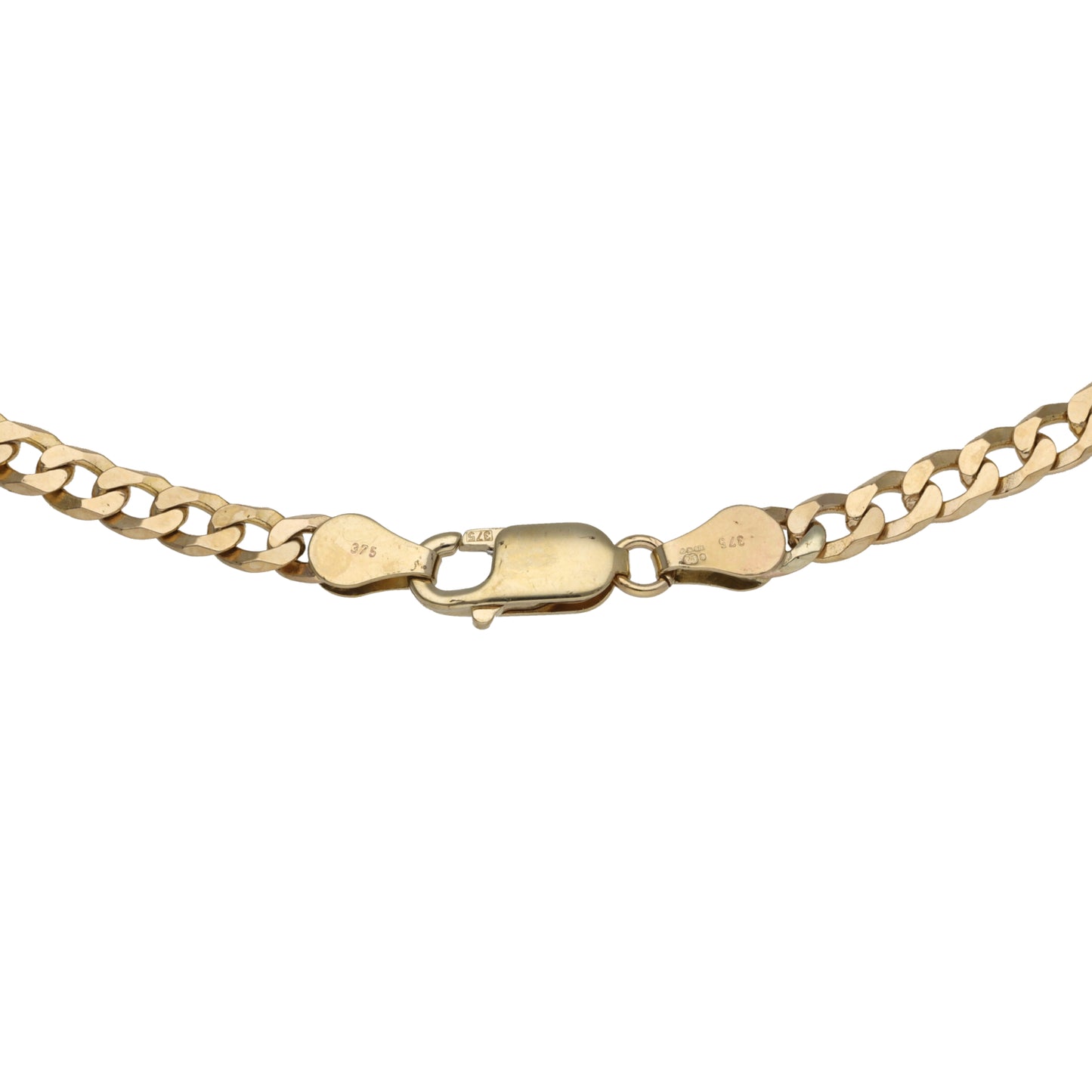 9ct Gold Curb Chain 18"