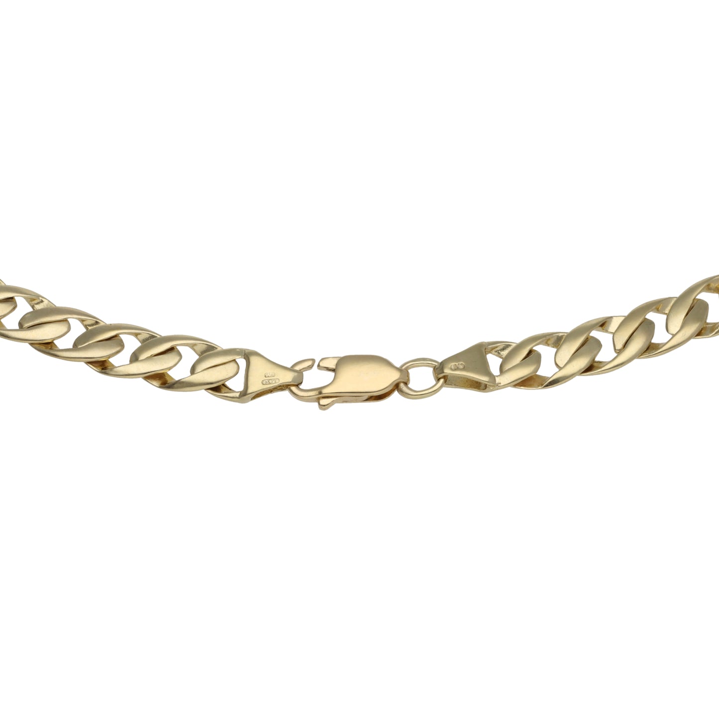 9ct Gold Curb Chain 22"