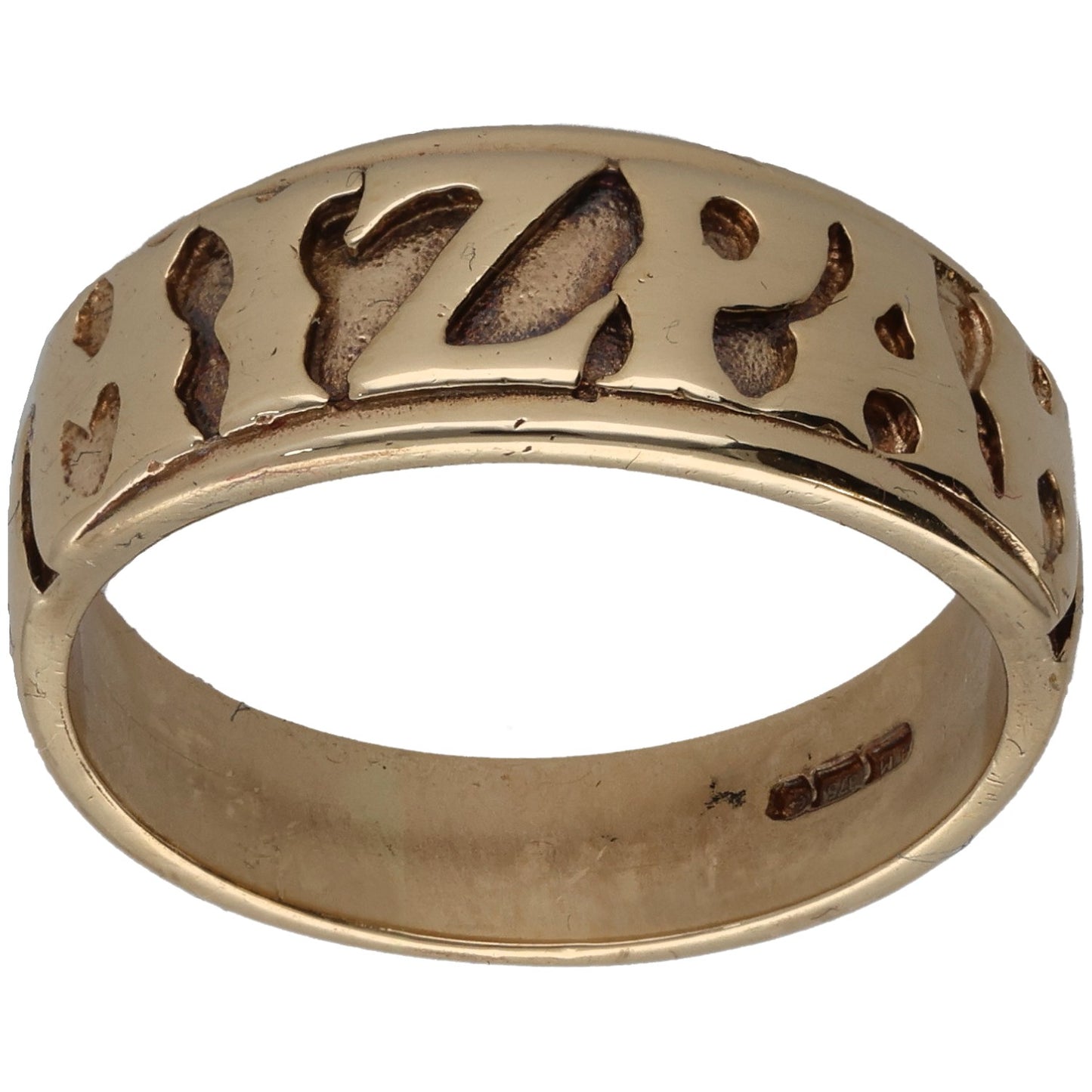 9ct Gold Mizpah Ring Size Q