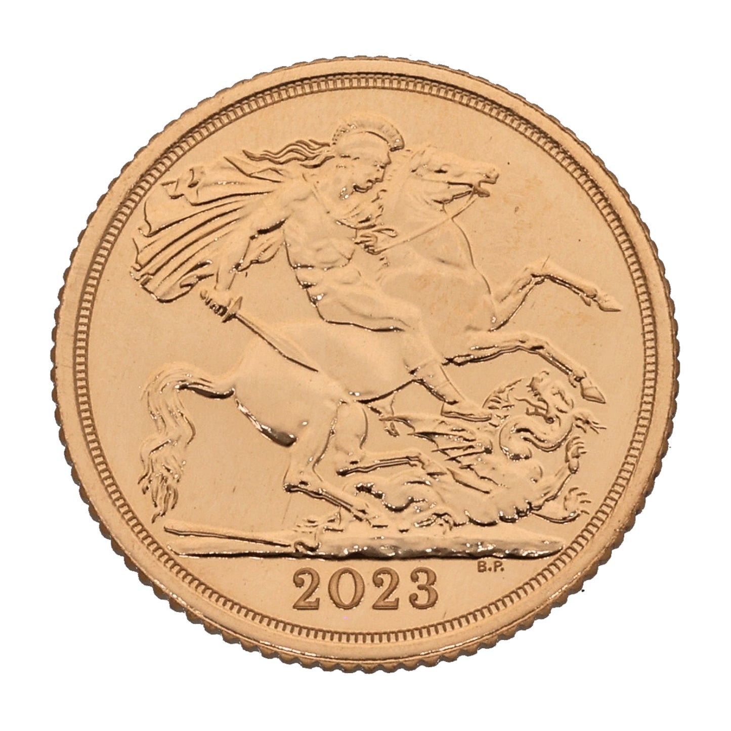 22ct Gold King Charles III Half Sovereign Coin 2023