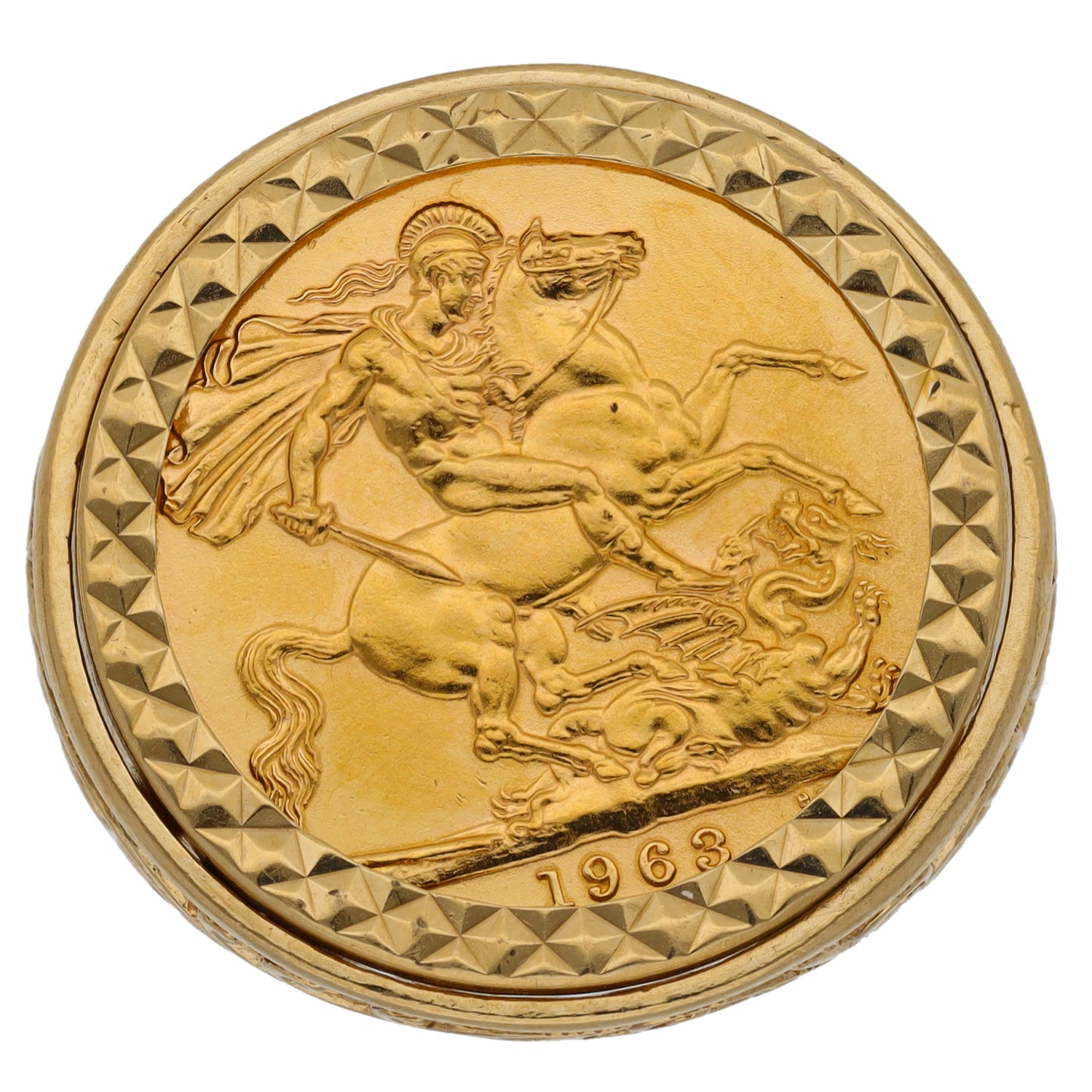 9ct Gold Coin Ring Size W