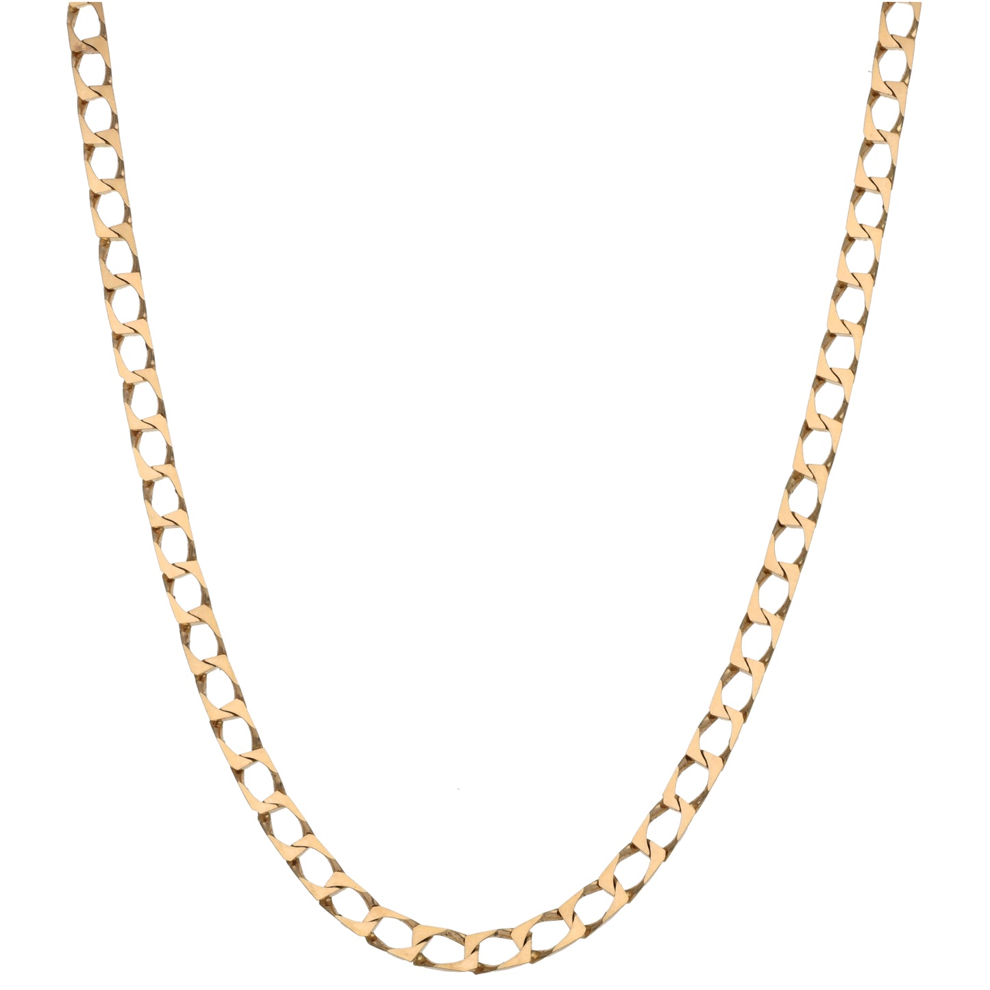 9ct Gold Curb Chain 20"