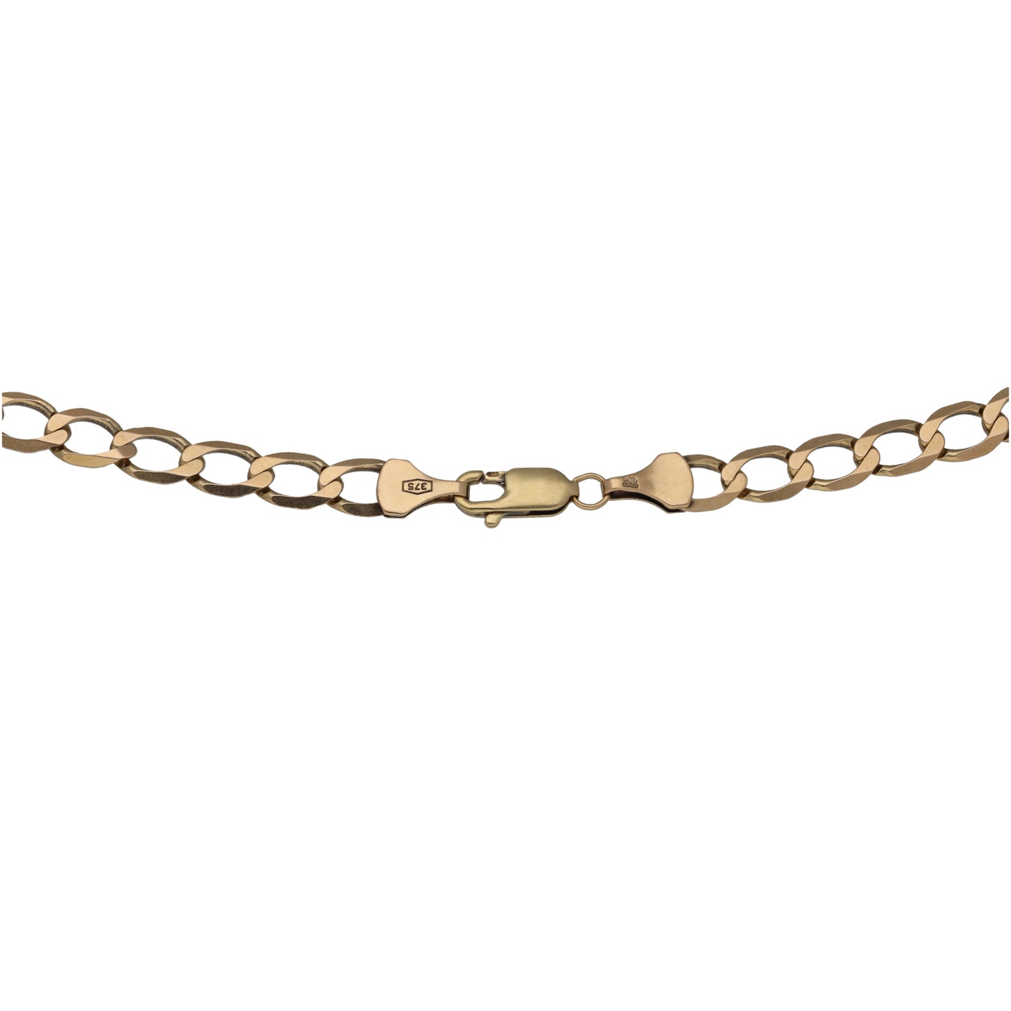 9ct Gold Curb Chain 18"