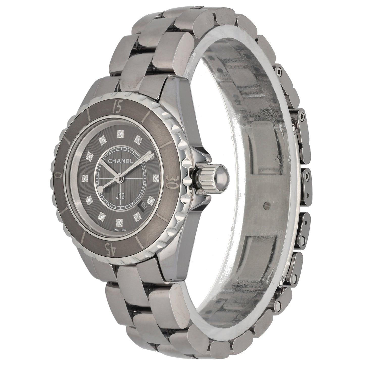 Chanel J12 34mm Stainless Steel Watch
