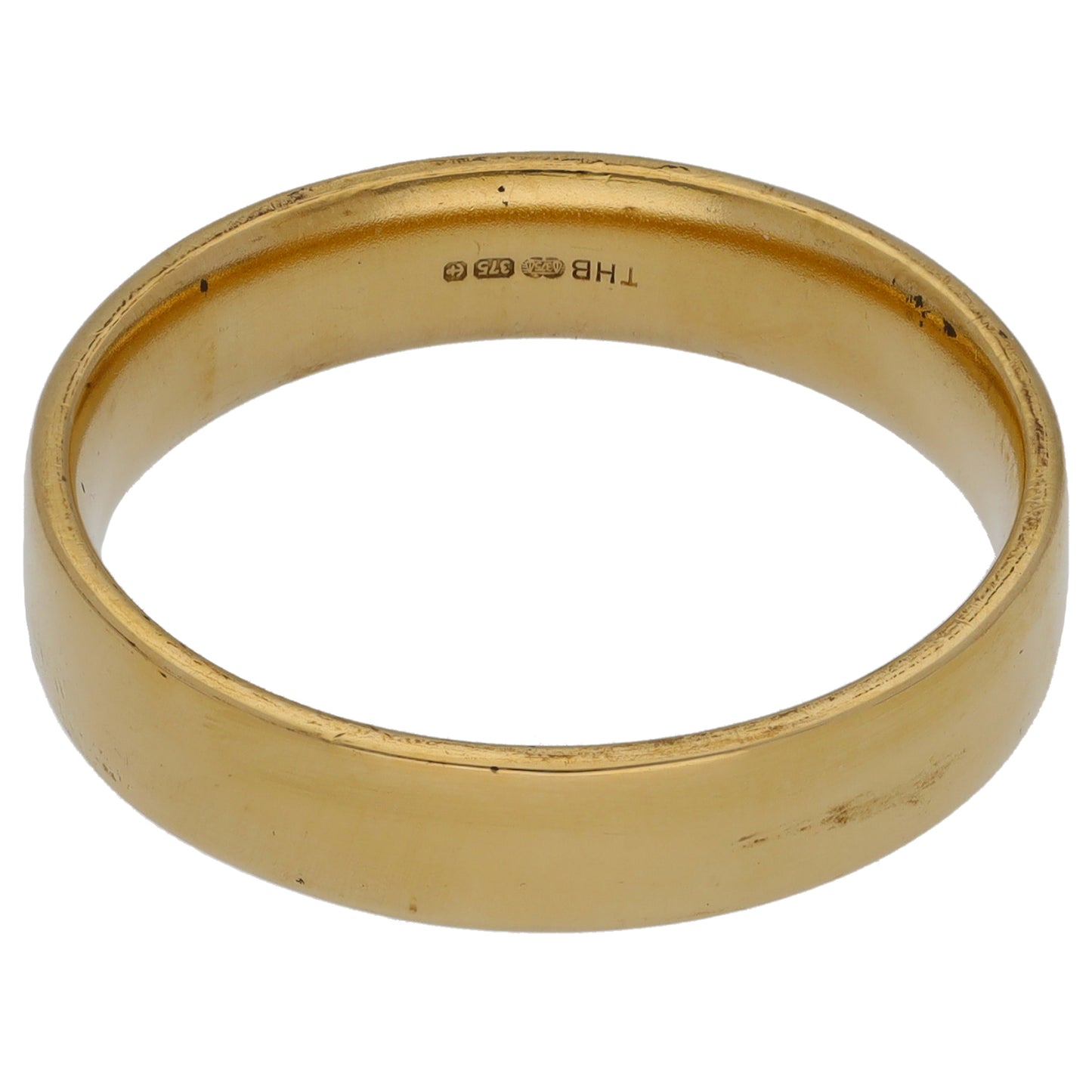 9ct Gold Plain Wedding Ring Size W