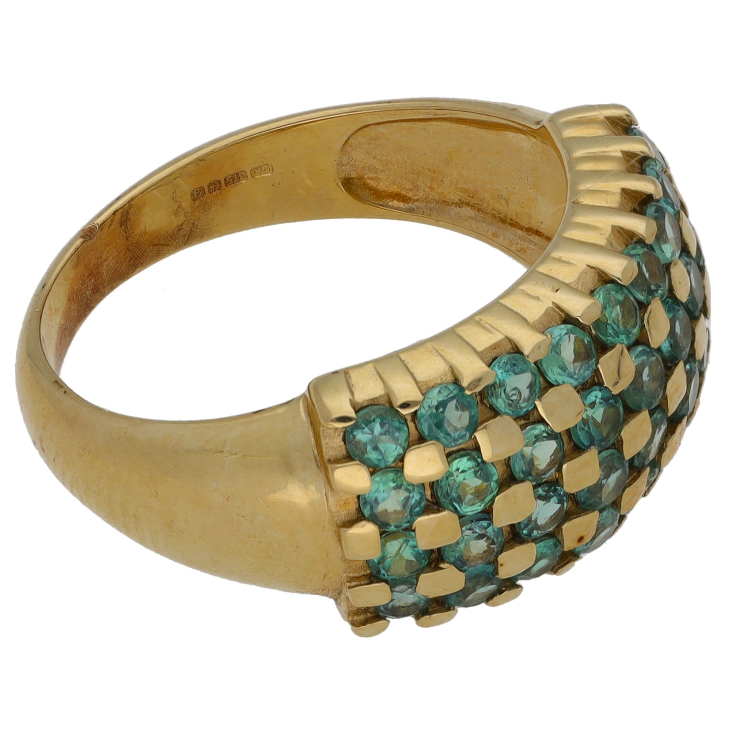 9ct Gold Chrysoberyl Dress/Cocktail Ring Size N