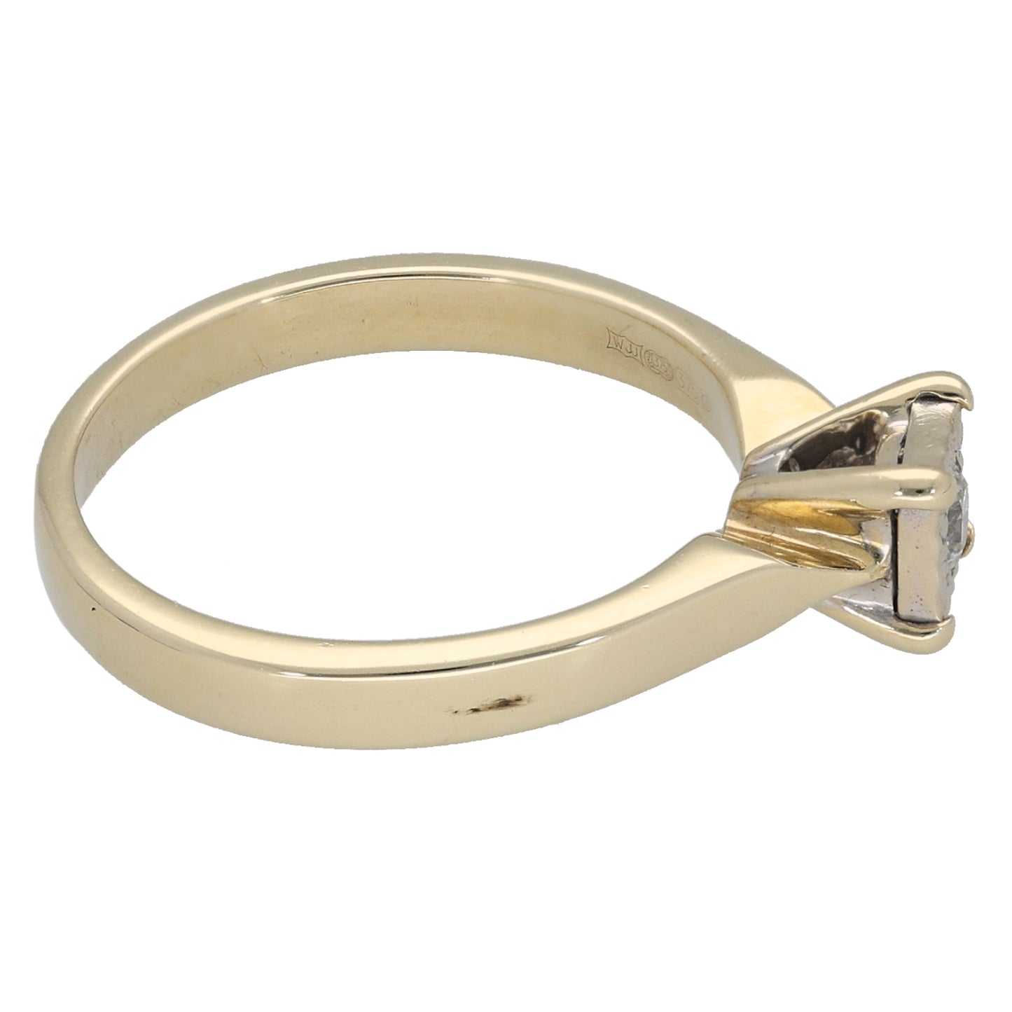 9ct Gold 0.10ct Diamond Solitaire Ring Size K