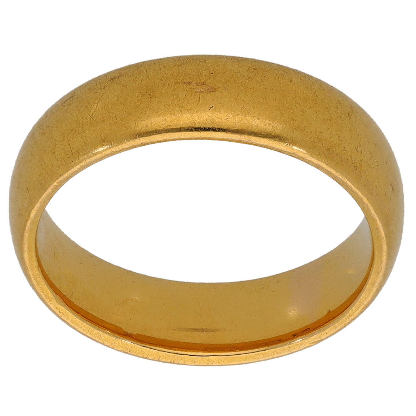 22ct Gold Plain Wedding Ring Size L