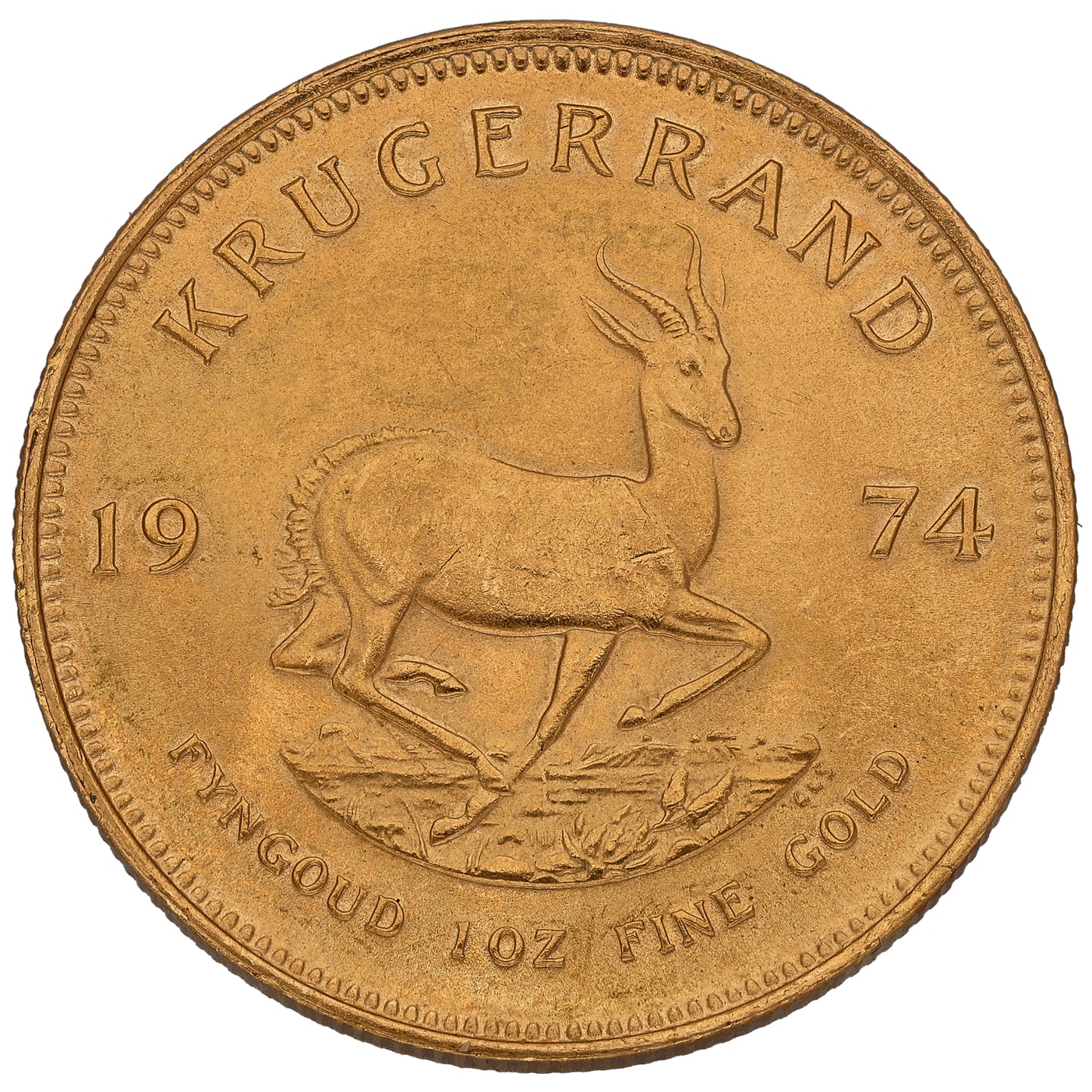 22ct Gold 1 OZ Krugerrand Coin 1974