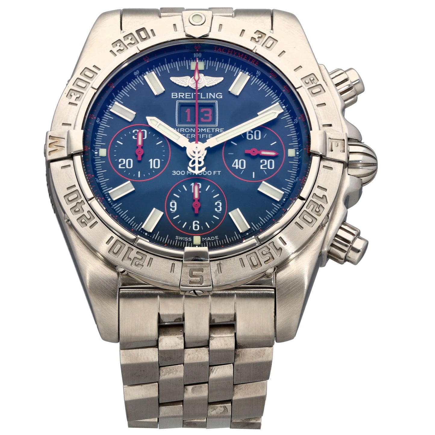 Breitling Blackbird A44359 44mm Stainless Steel Watch