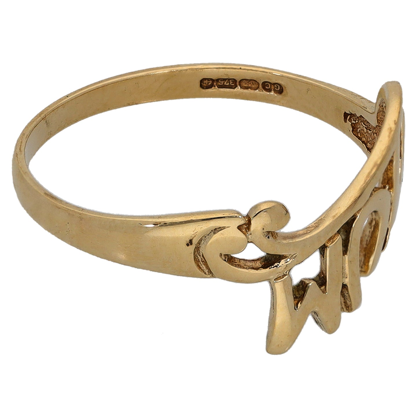 9ct Gold Mum/Mother Ring Size Q