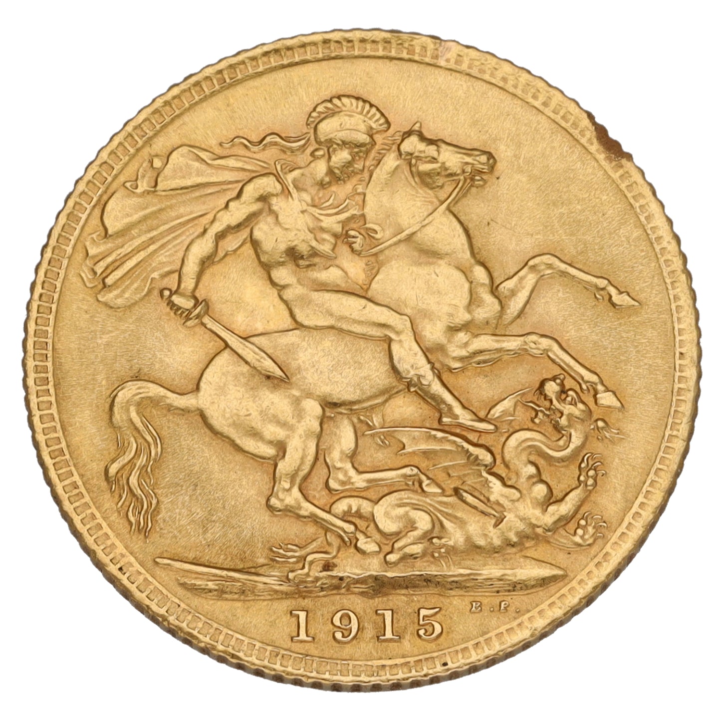 22ct Gold King George V Full Sovereign Coin 1915