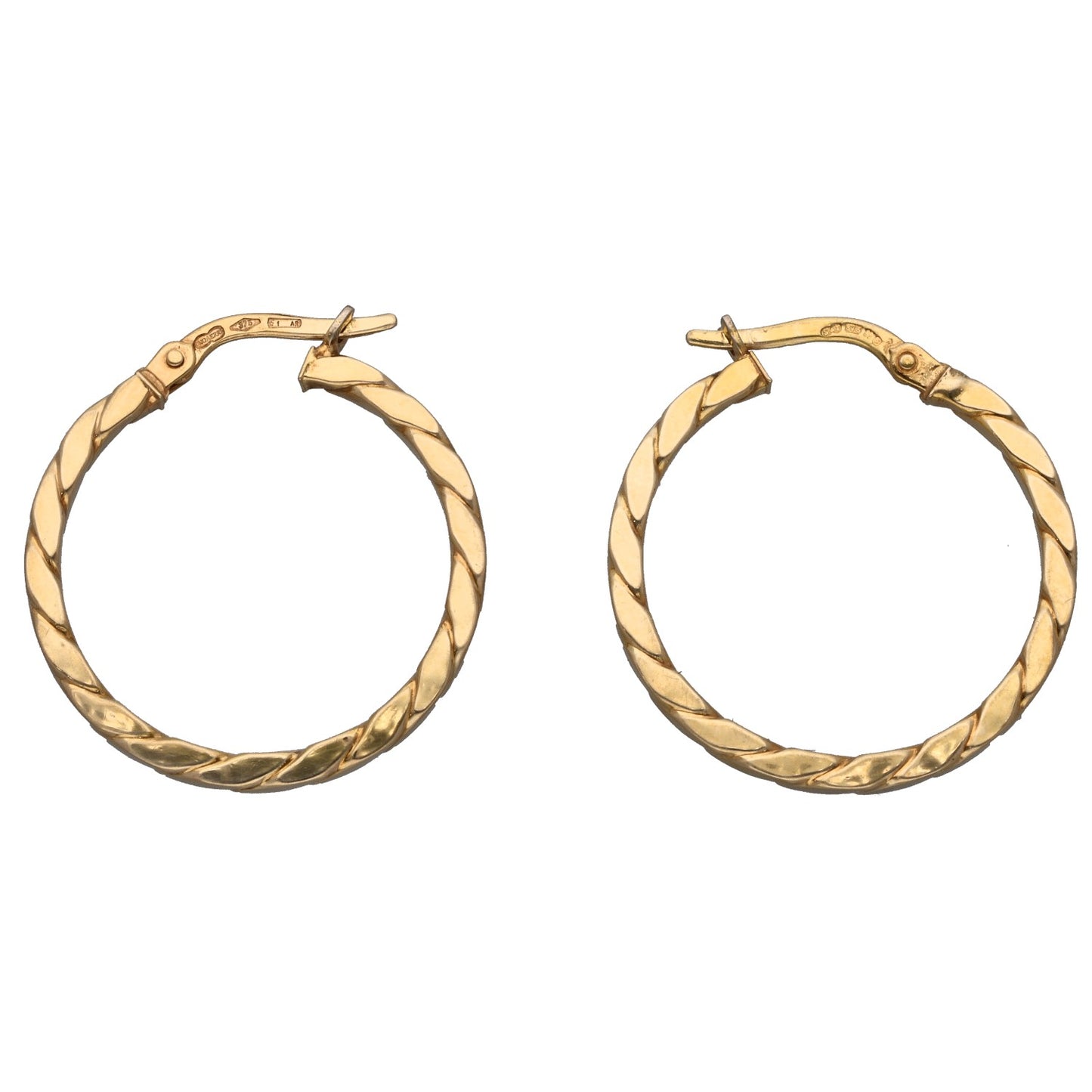 9ct Gold Hoop Earrings