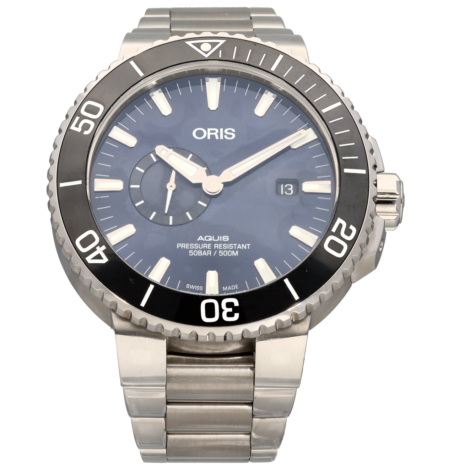 Oris Aquis 7733 Stainless Steel Watch H&T