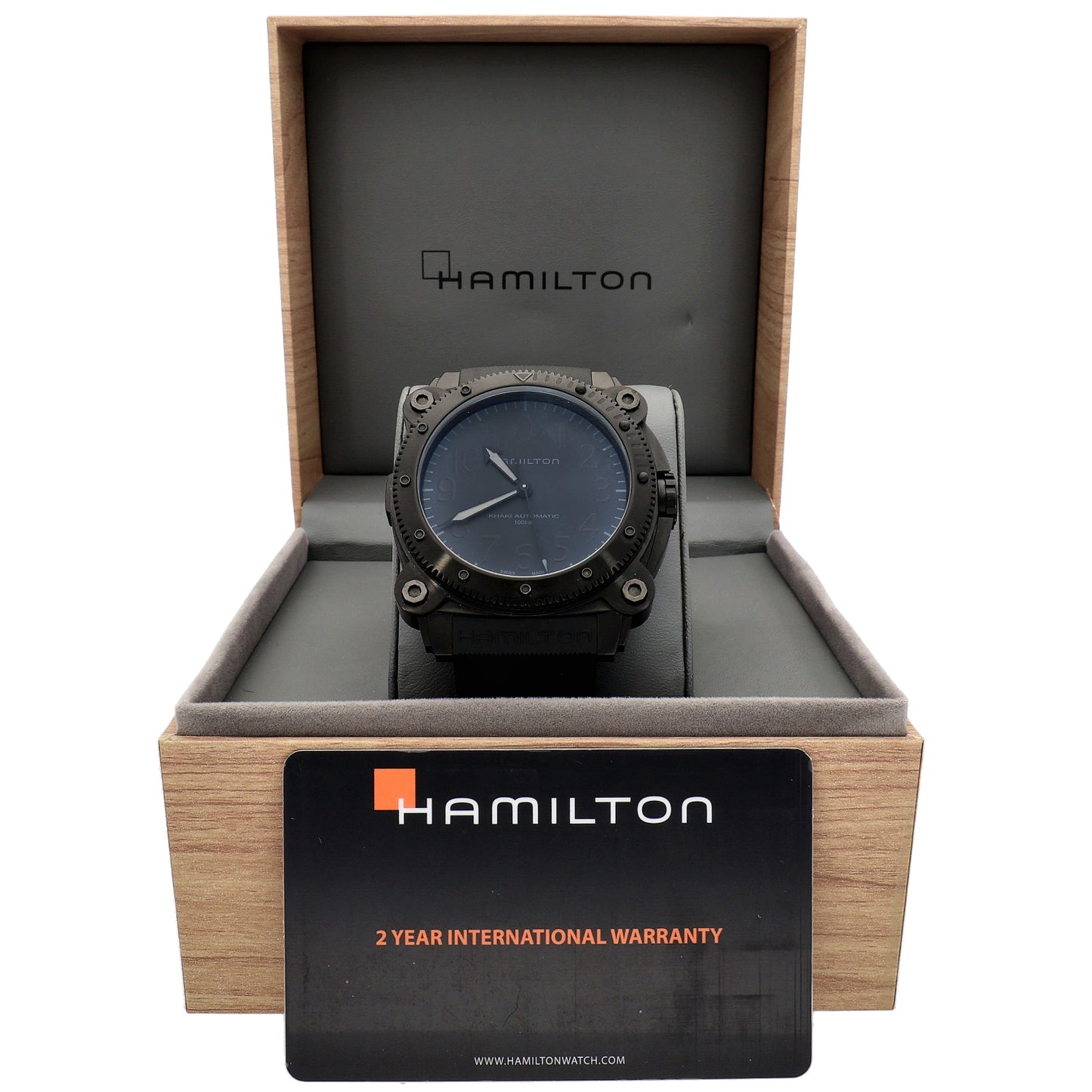 Hamilton Khaki Below Zero H785050 46mm PVD Titanium Watch