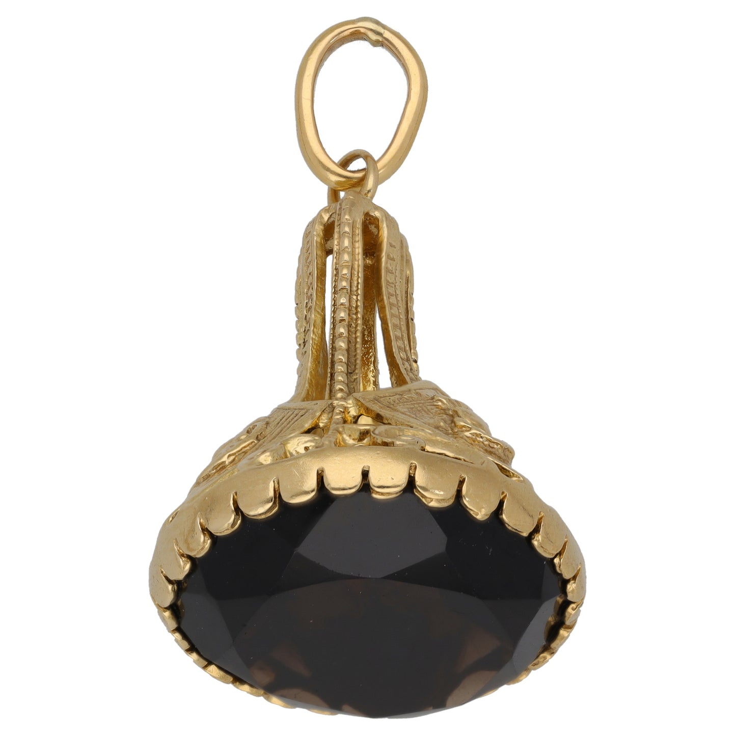 9ct Gold Smoky Quartz Alternative Pendant