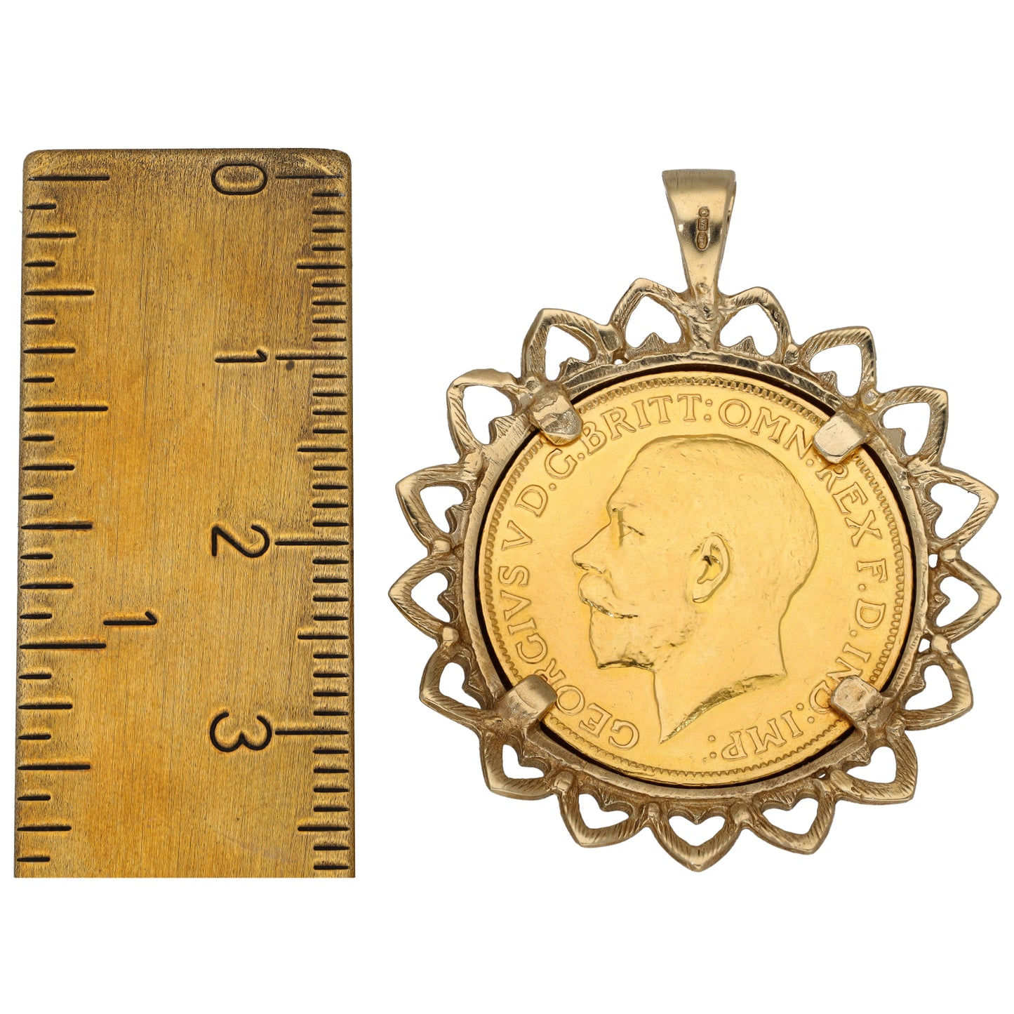 9ct Gold Full Sovereign Coin Pendant