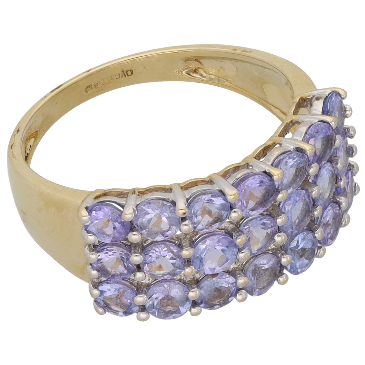 9ct Gold Tanzanite Dress/Cocktail Ring Size O