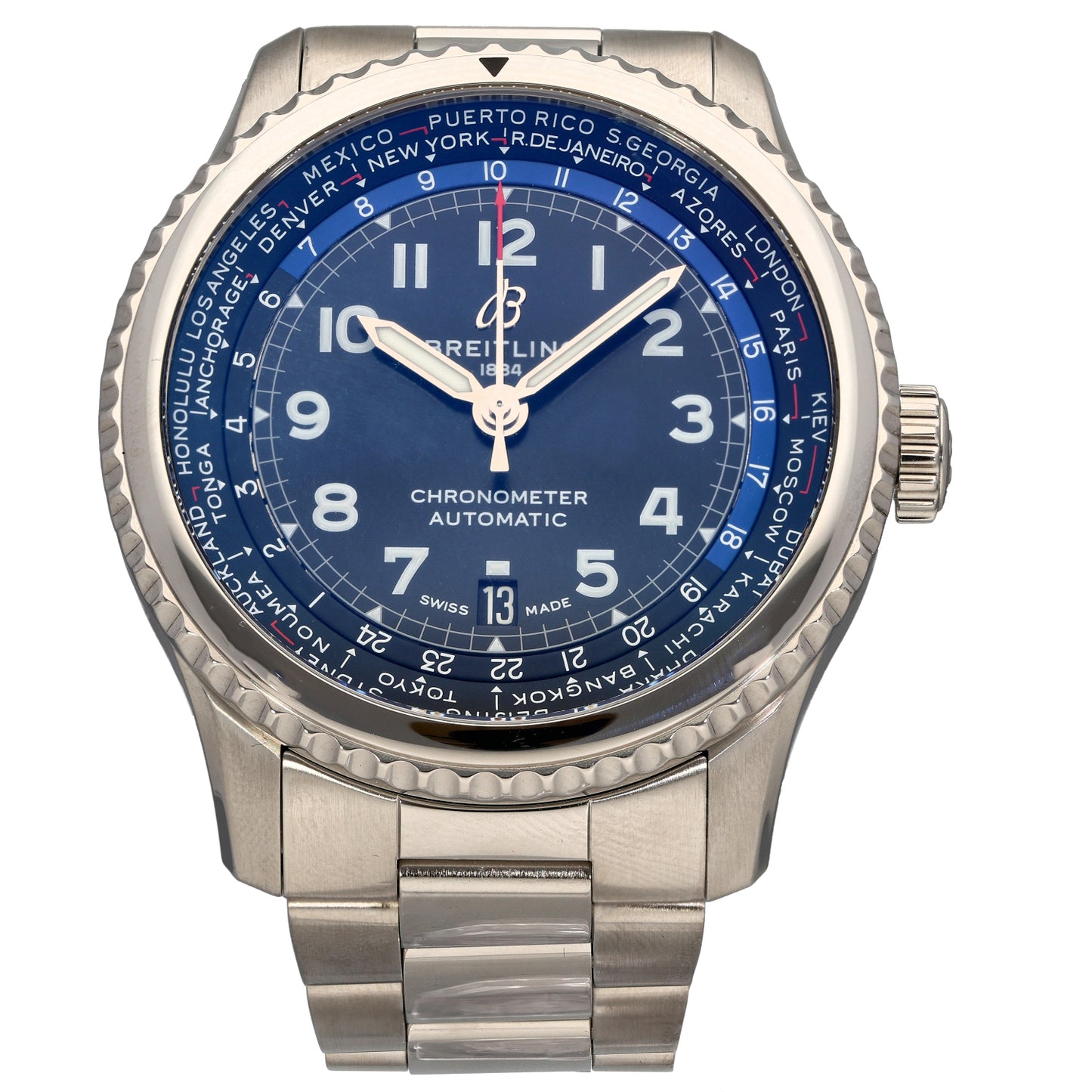 Breitling Aviator 8 B35 AB3521 43mm Stainless Steel Watch