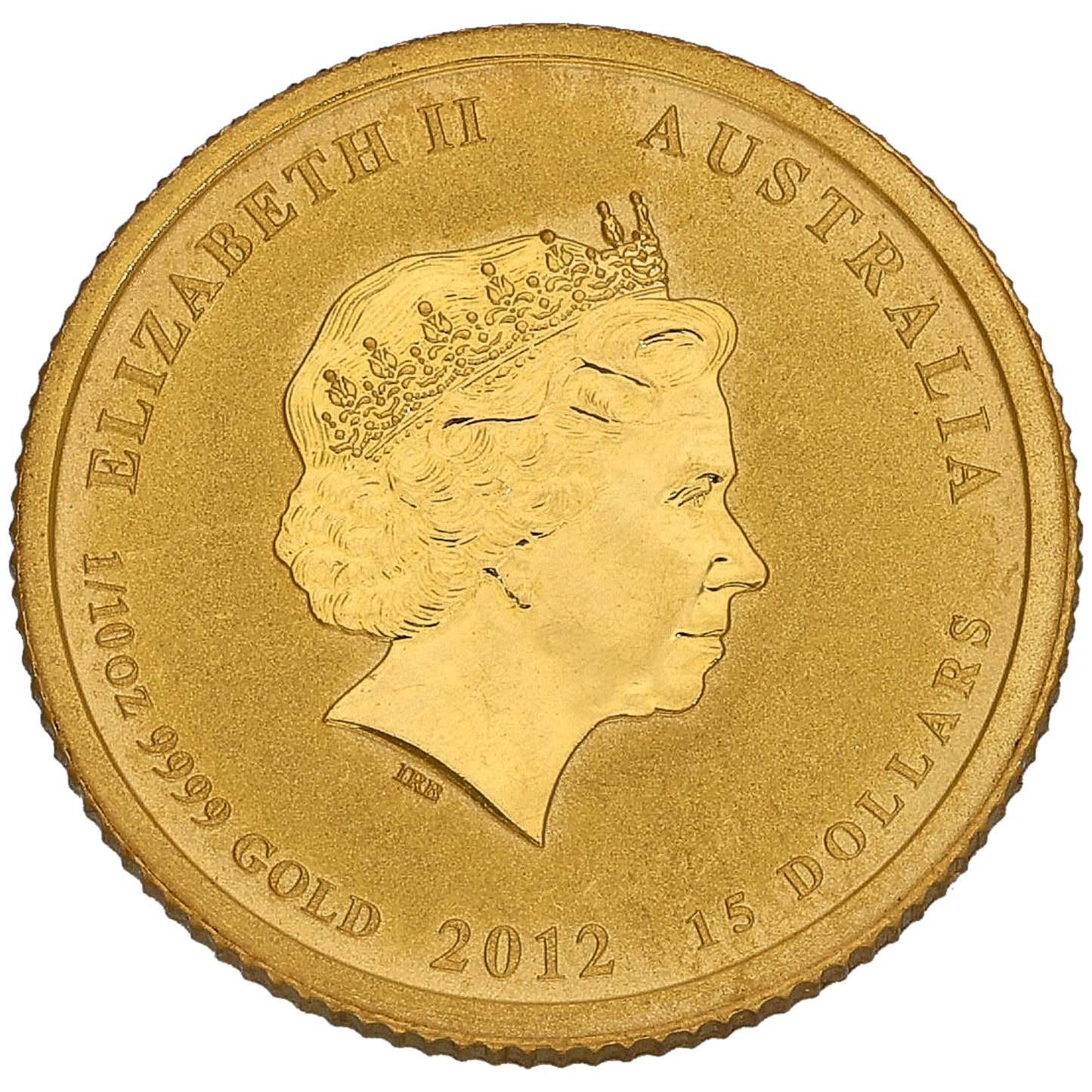24ct Gold Year Of The Dragon 1/10 OZ Coin 2012