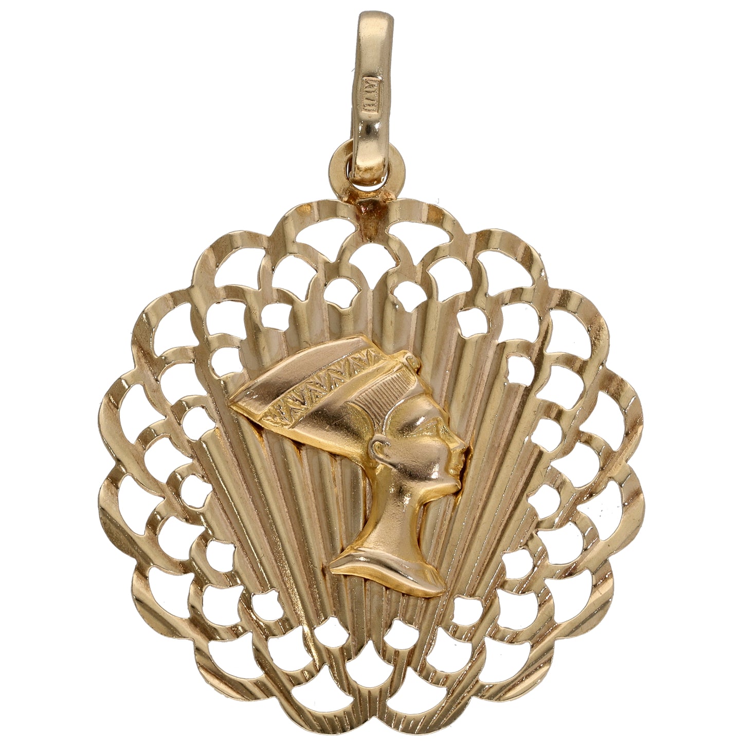 9ct Gold Nefertiti Pendant