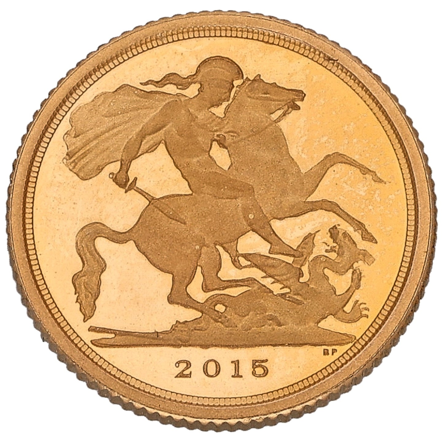 22ct Gold Queen Elizabeth II Quarter Sovereign Coin 2015