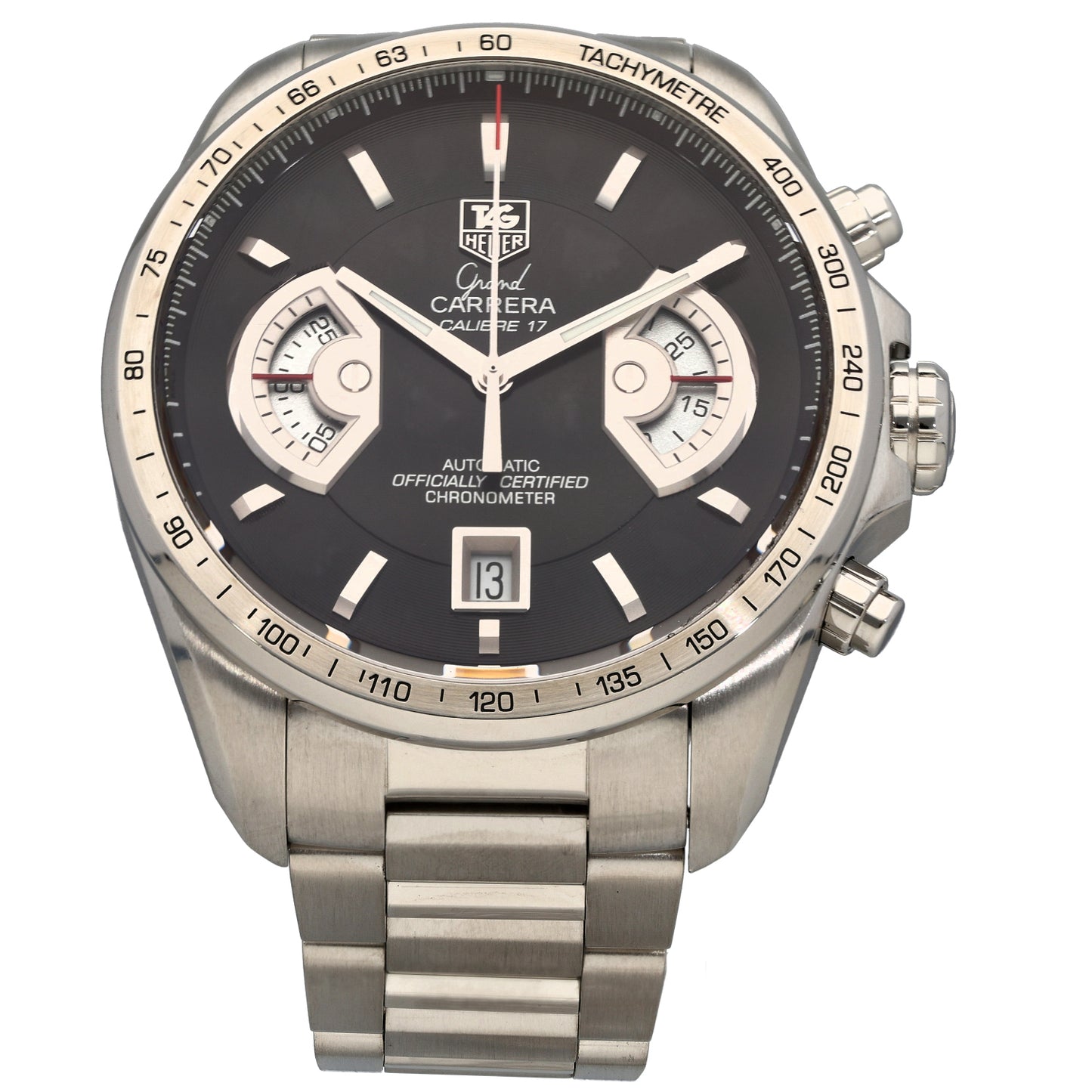 Tag Heuer Grand Carrera CAV511A 43mm Stainless Steel Watch