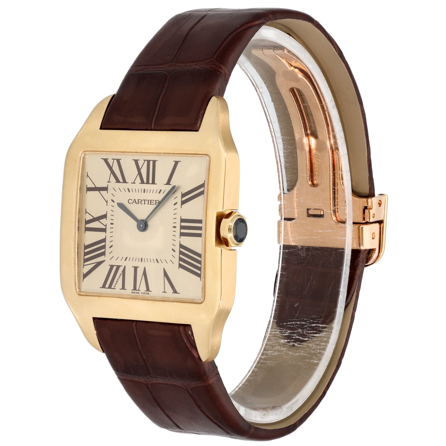 Cartier Santos Dumont 2649 35mm Gold Watch