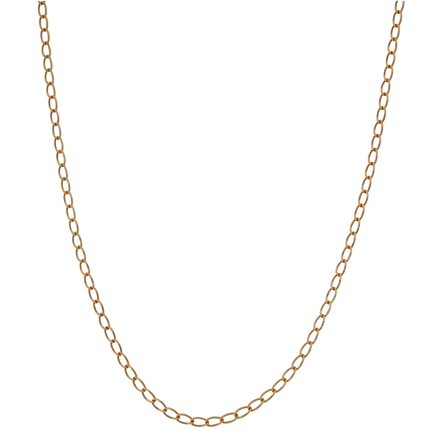9ct Gold Curb Chain 20"