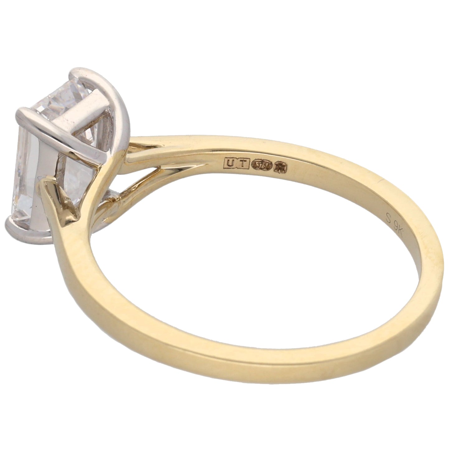 New 9ct Gold 2.00ct Labortary-Grown Diamond Solitaire Ring Size L-S