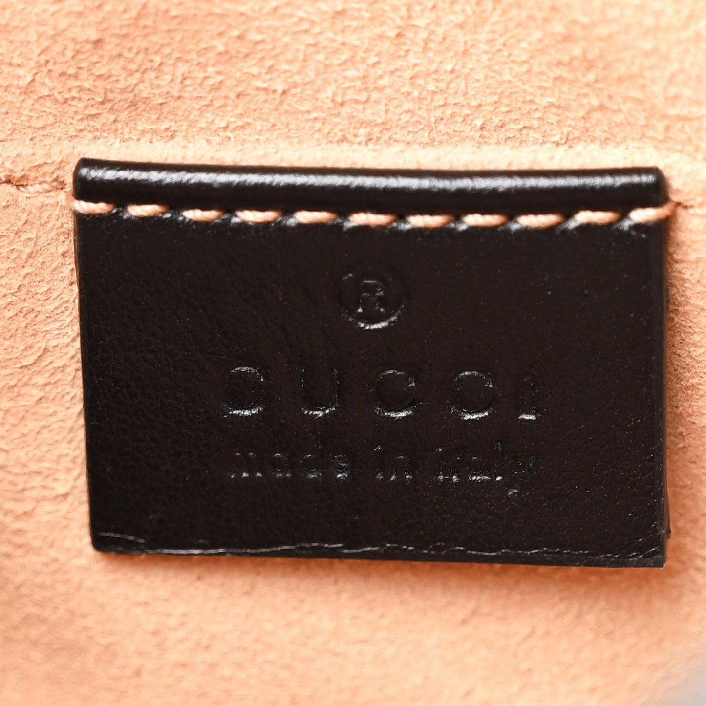 Gucci Mini GG Marmont Chain Shoulder Calfskin Leather Bag - Black