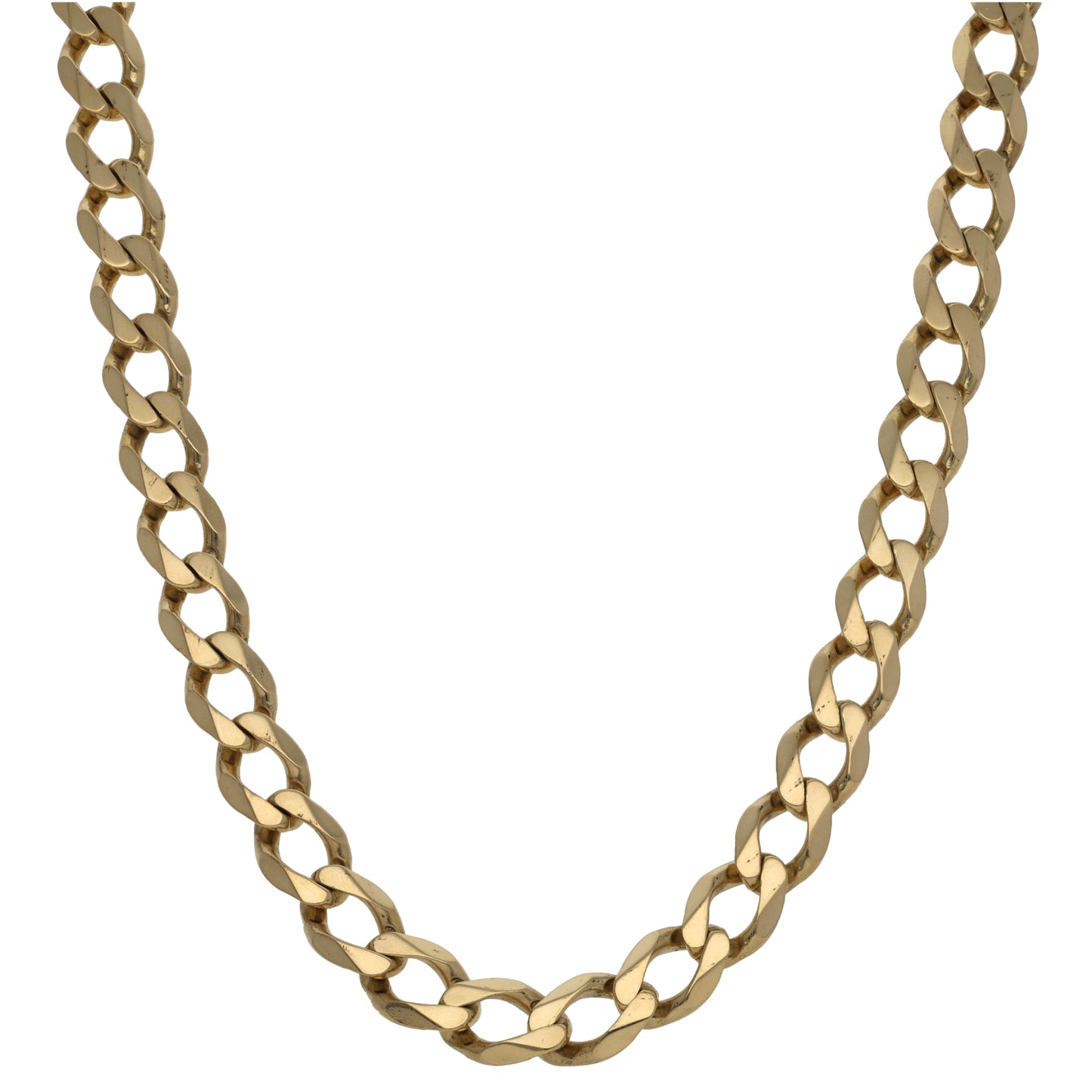 9ct Gold Curb Chain 22"