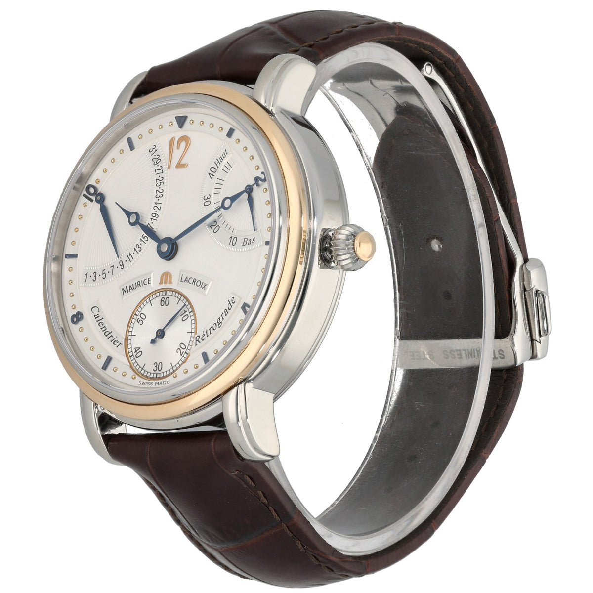 Maurice Lacroix Masterpiece Calendrier Rétrograde MP7068 43mm Bi-Colour Watch