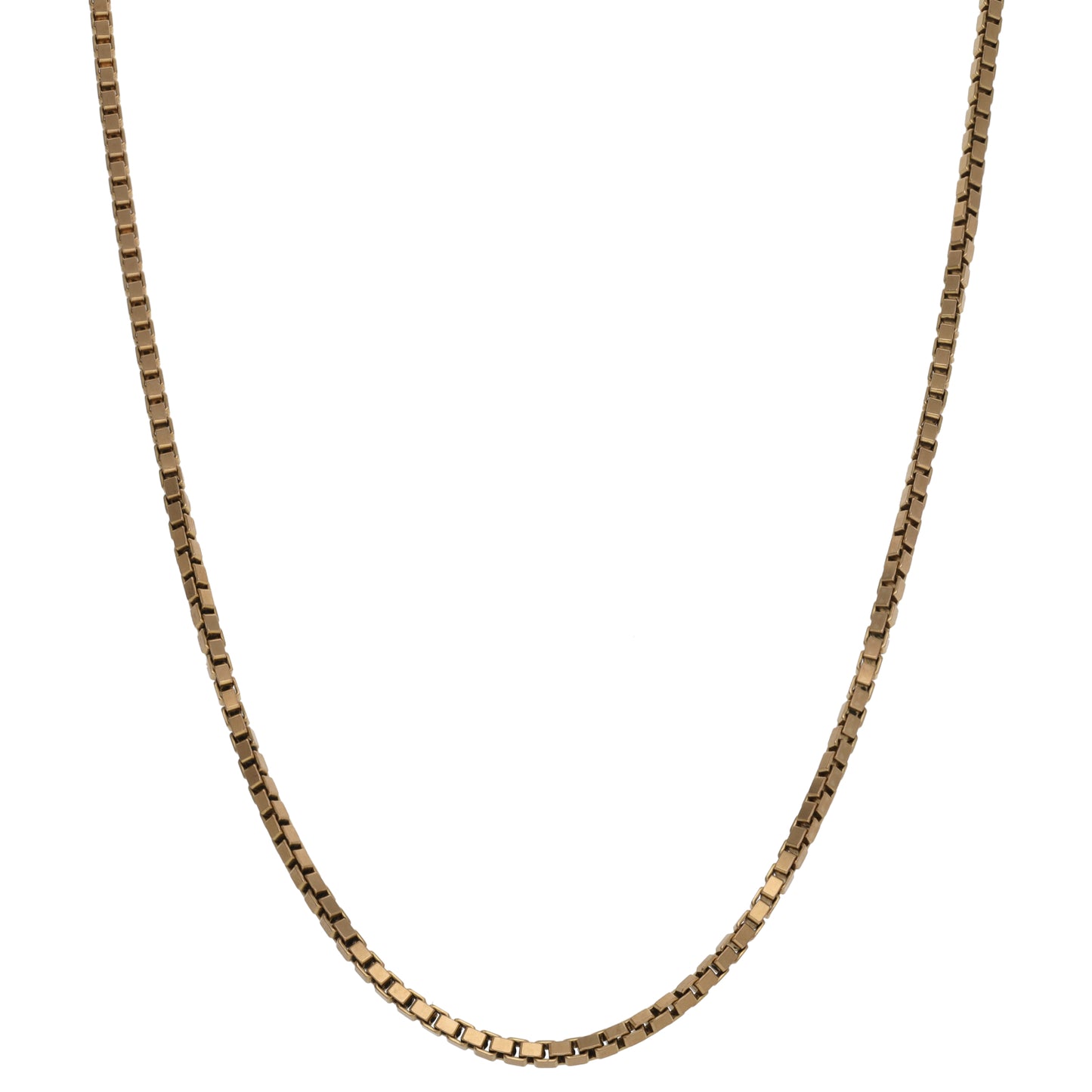 9ct Gold Box Chain 18"